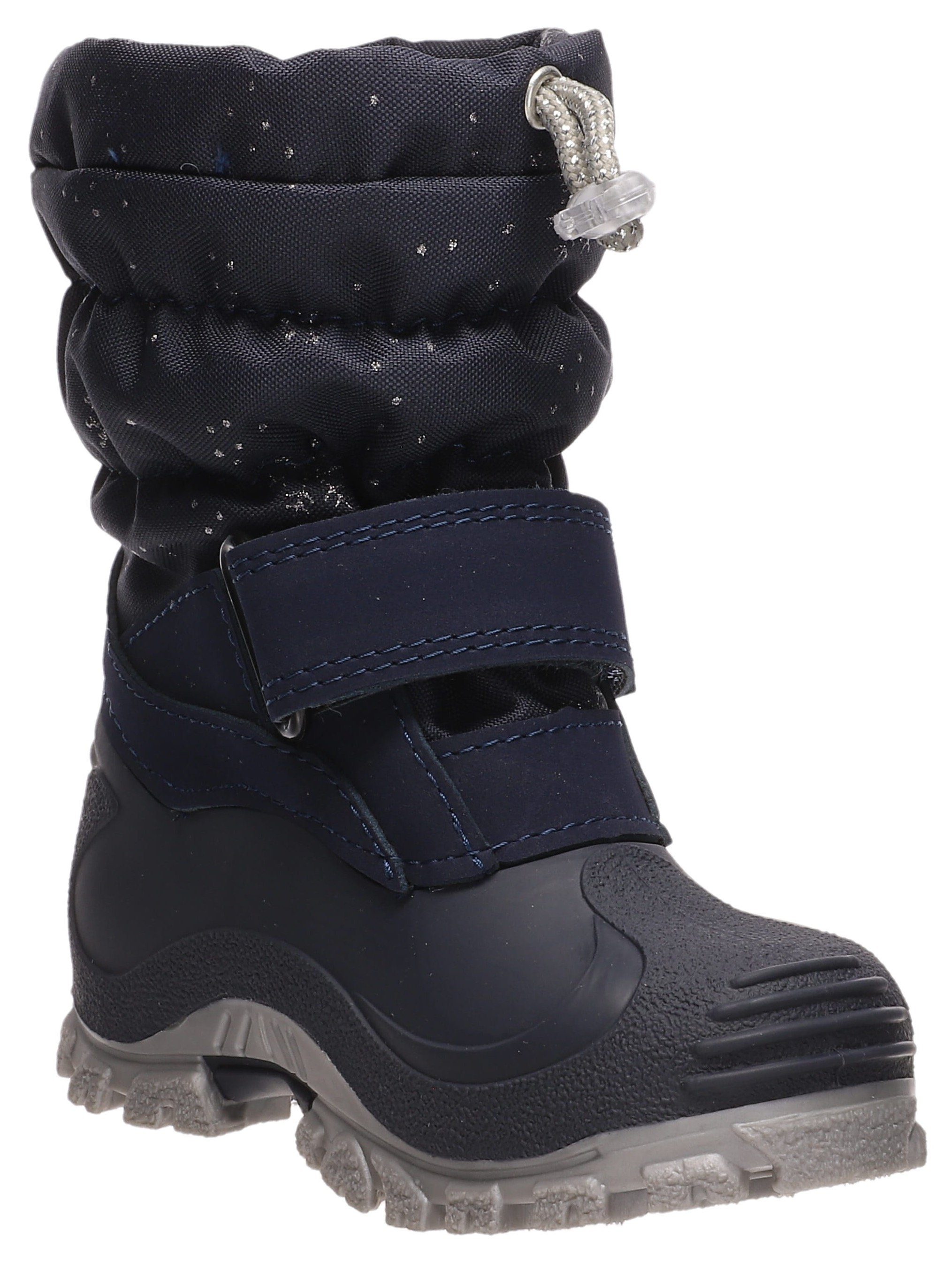 Snowboots mit Warmfutter Fjonna Schneeflocken navy Lurchi Winterstiefel