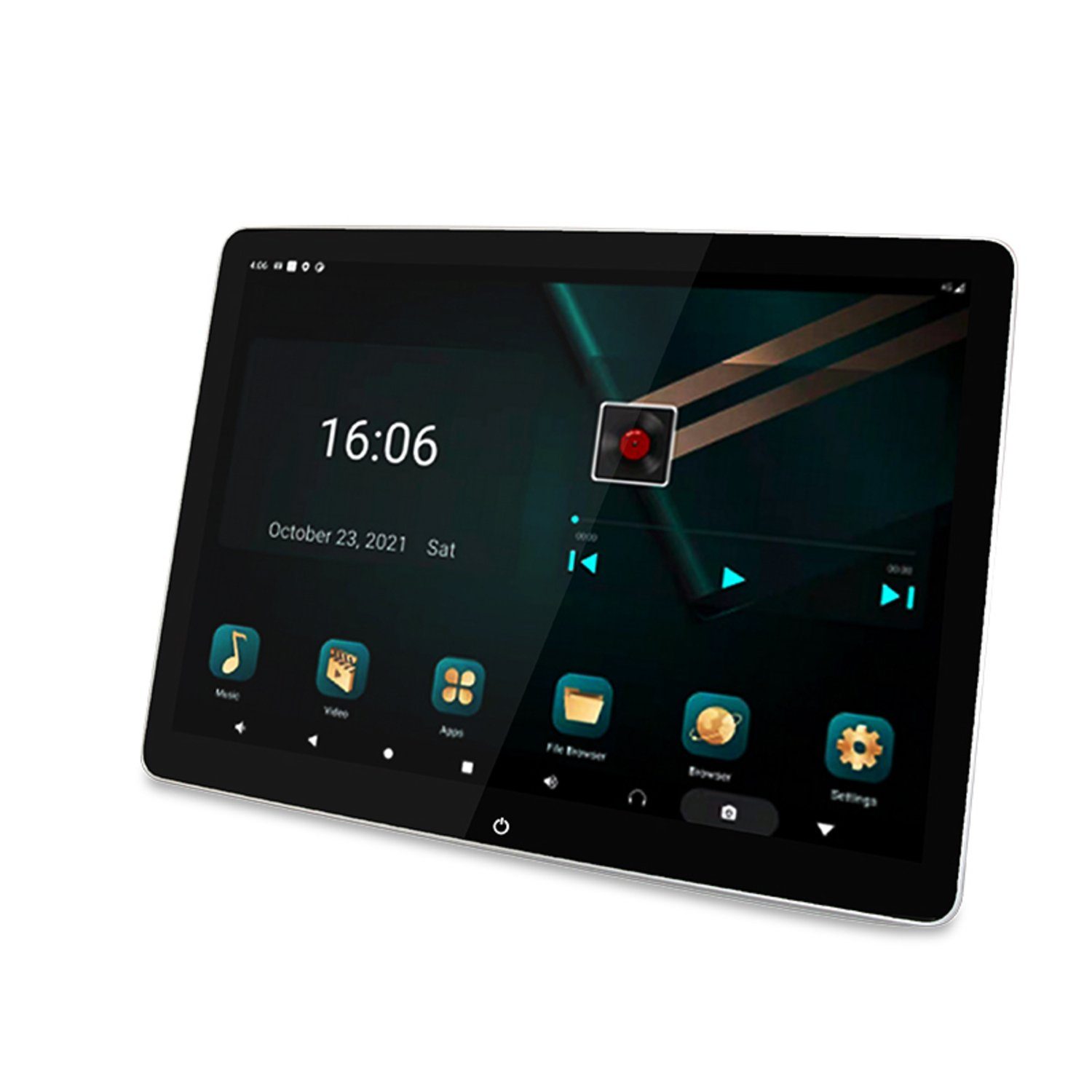Navigationsgerät WiFi Univers. Auto 12"Touch LTE Bluetooth Android Monitor Kopfstützen TAFFIO