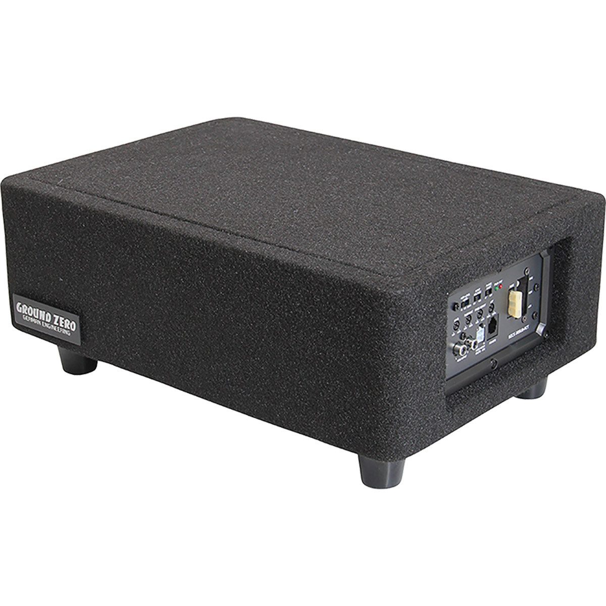 Ground Zero GZCS 20SUB-ACT, Kompakter 20 cm Aktiv-Gehäusesubwoofer Auto-Subwoofer (250 W, max.: W 20 cm)