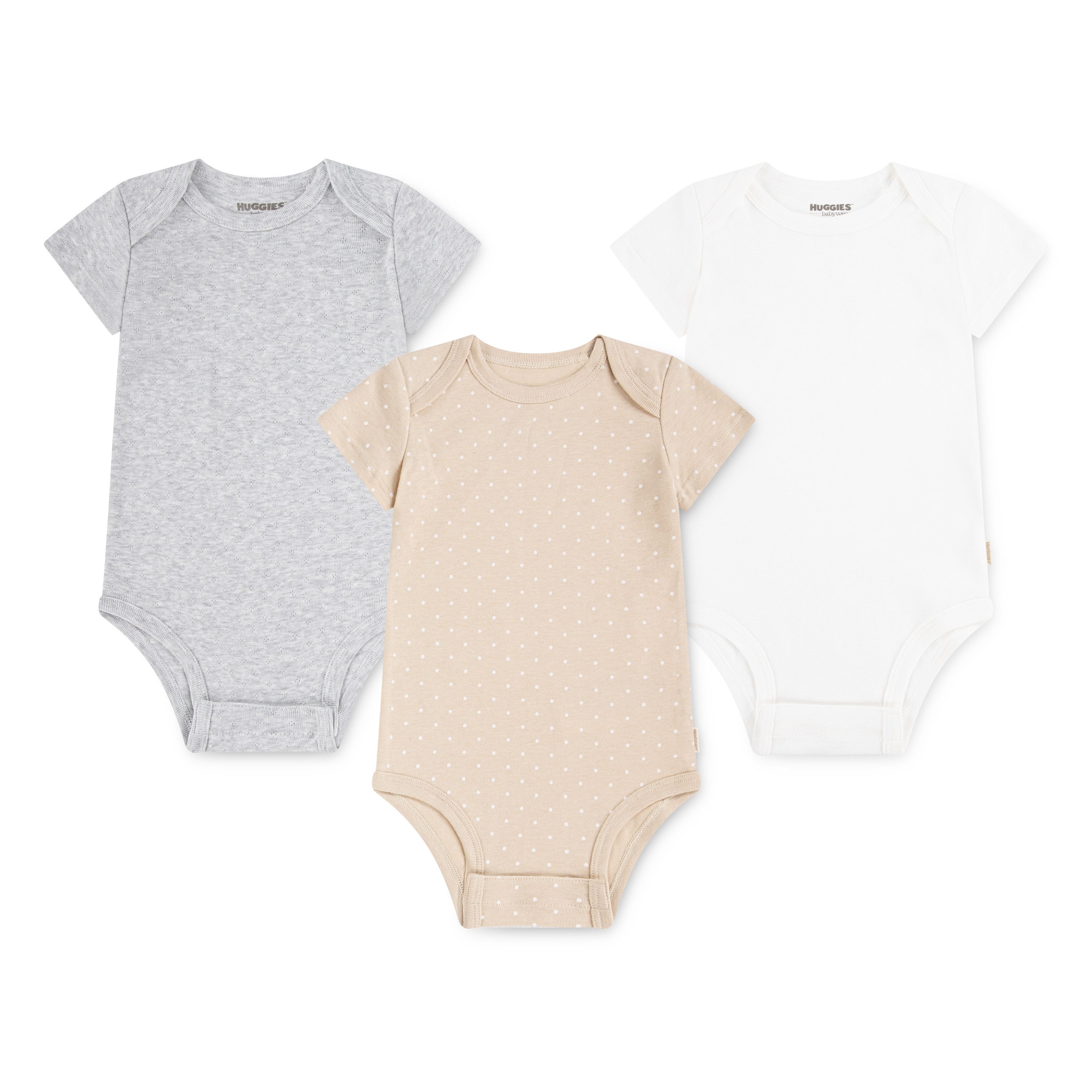 HUGGIES babywear Body HUGB 3PK BODYSUIT (Packung, 3-tlg) aus Baumwolle