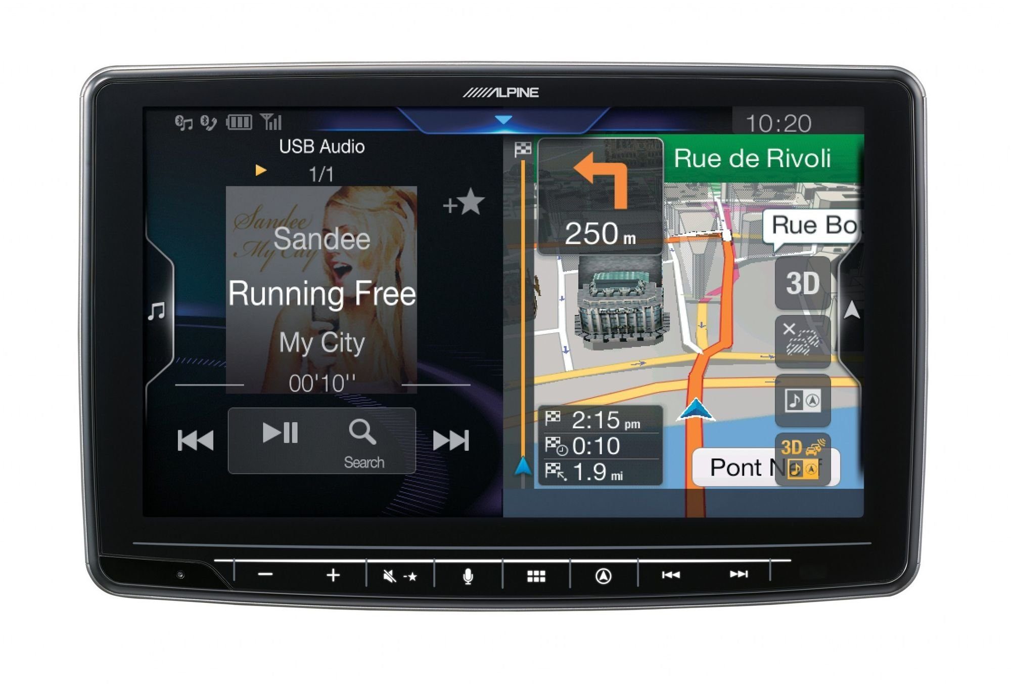 ALPINE INE-F904D Navi 9-Zoll Touchscreen, DAB+, Autoradio HDMI Auto CarPlayAndroid