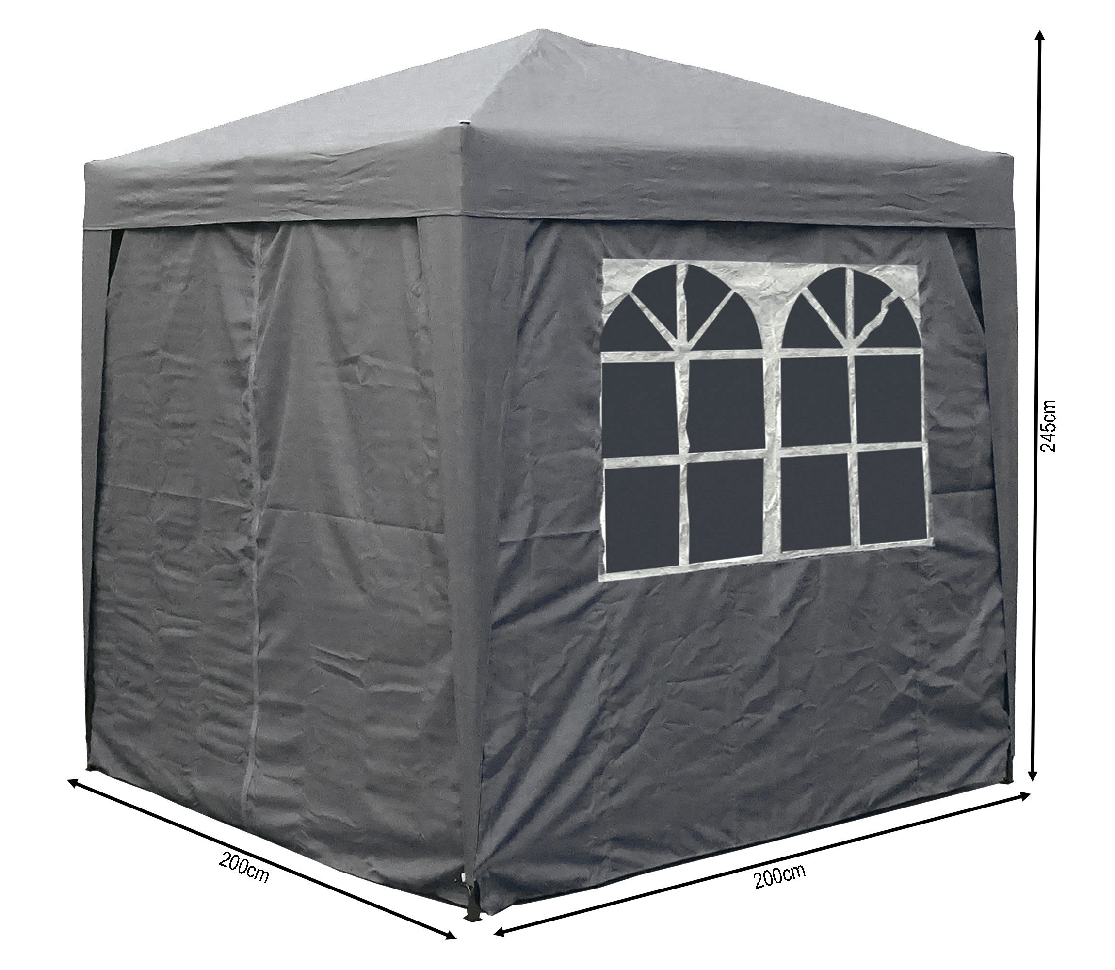 Quick Star Faltpavillon Faltpavillon 2x2m Smoky günstig online kaufen