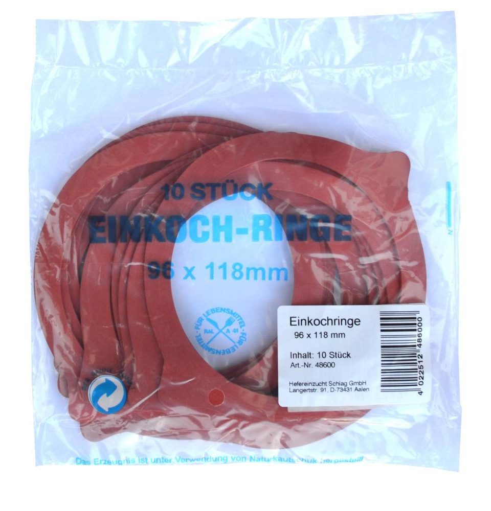 Vina Einkochring Vina Einkochringe 96 x 118 mm 10 Stück