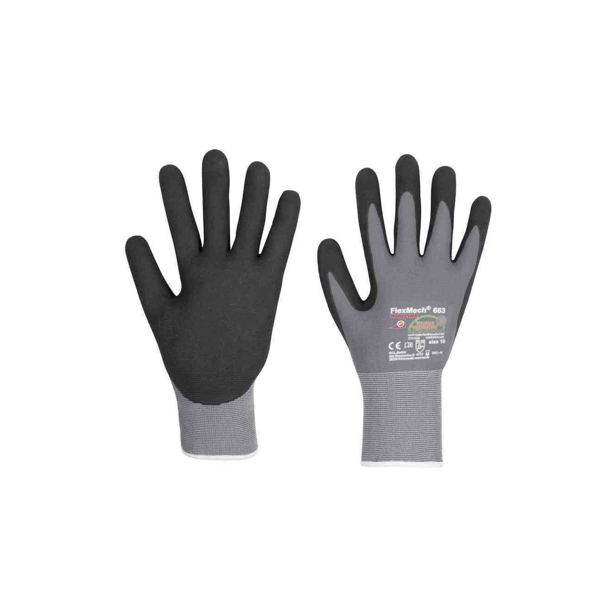 Honeywell Nistmaterial KCL Handschuh-Paar FlexMech 663 8 10 Stk