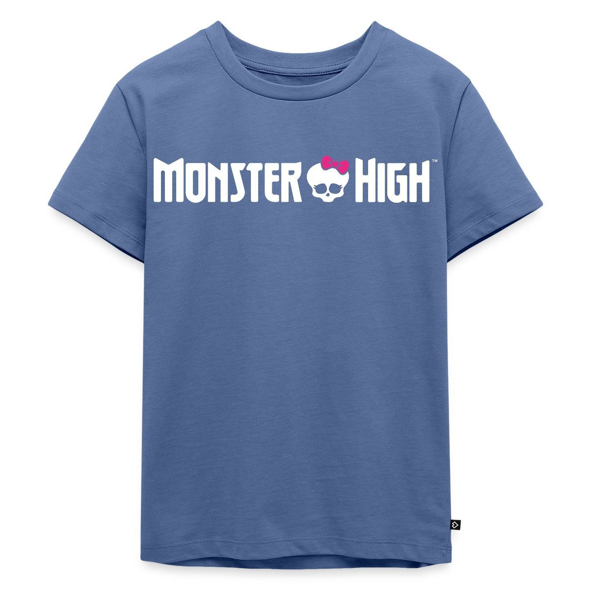 Spreadshirt T-Shirt Monster High™ Offizielles Logo Mit Totenkopf Kinder Premium T-Shirt (1-tlg)