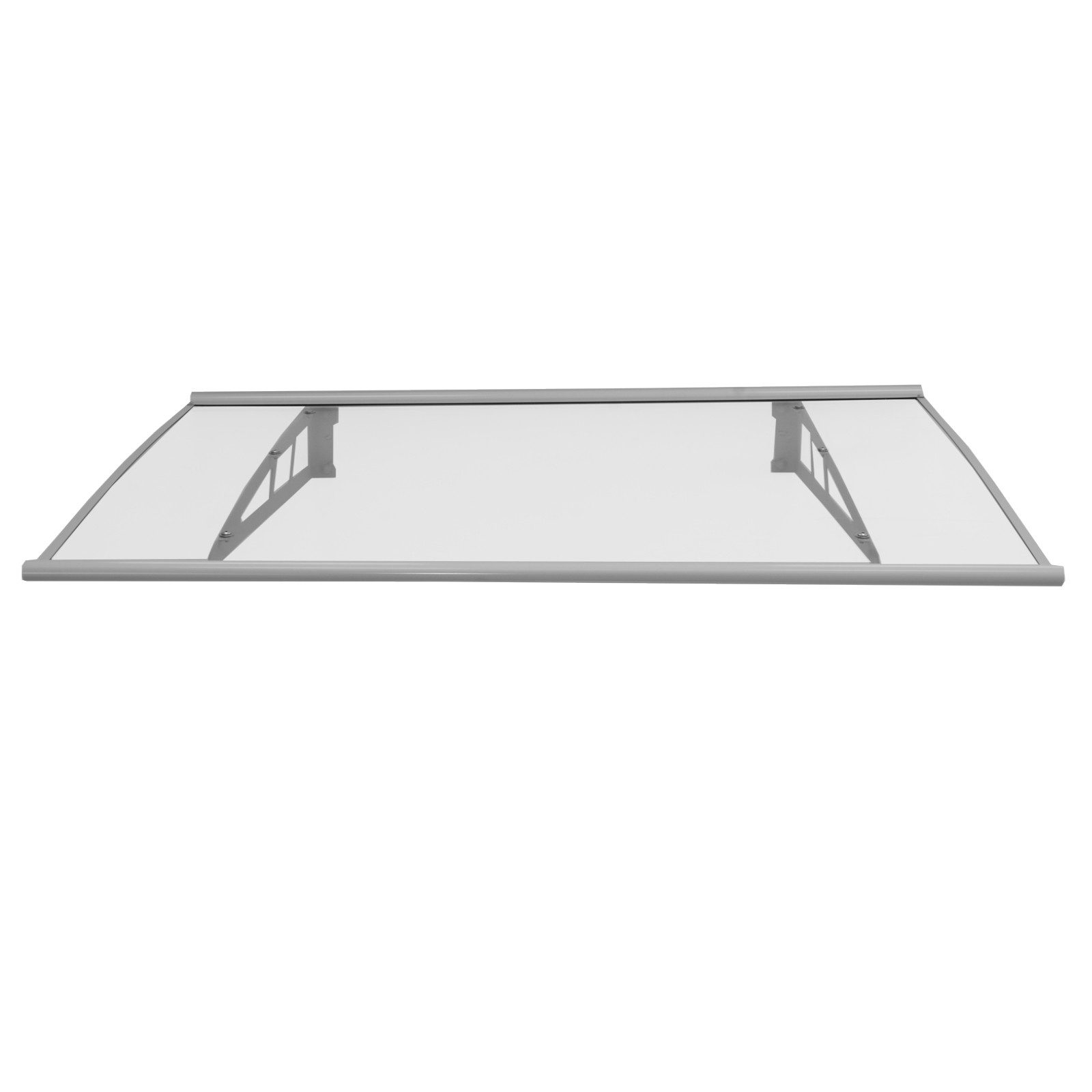 TRUTZHOLM Vordach 115 x 80 cm Aluminium Türdach Türvordach Haustürvordach Überdachung (1 St)