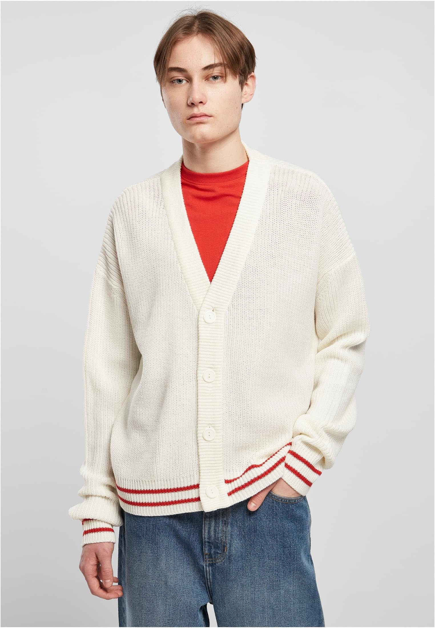 URBAN CLASSICS Strickjacke Herren Hooded Micro Fleece Jacket (1-tlg) whitesand | Cardigans