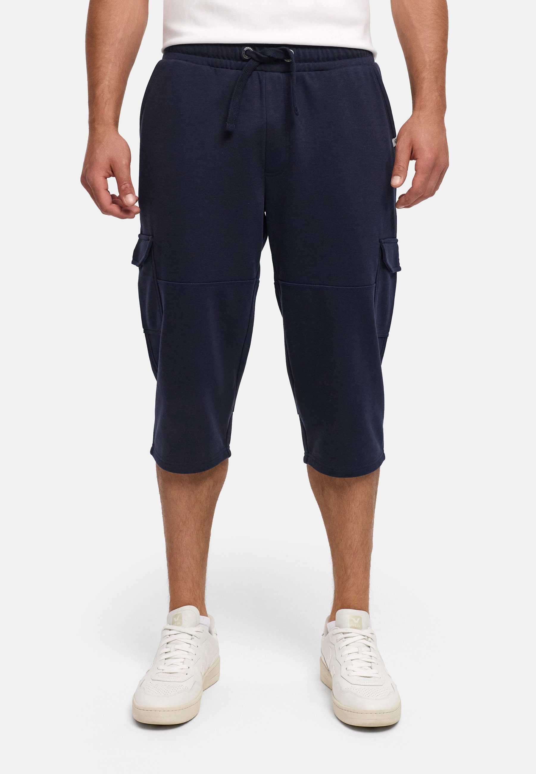 INDICODE Sweatshorts Herren Sweatshorts INKyton Herrenshorts mit Tunnelzug und Cargotaschen