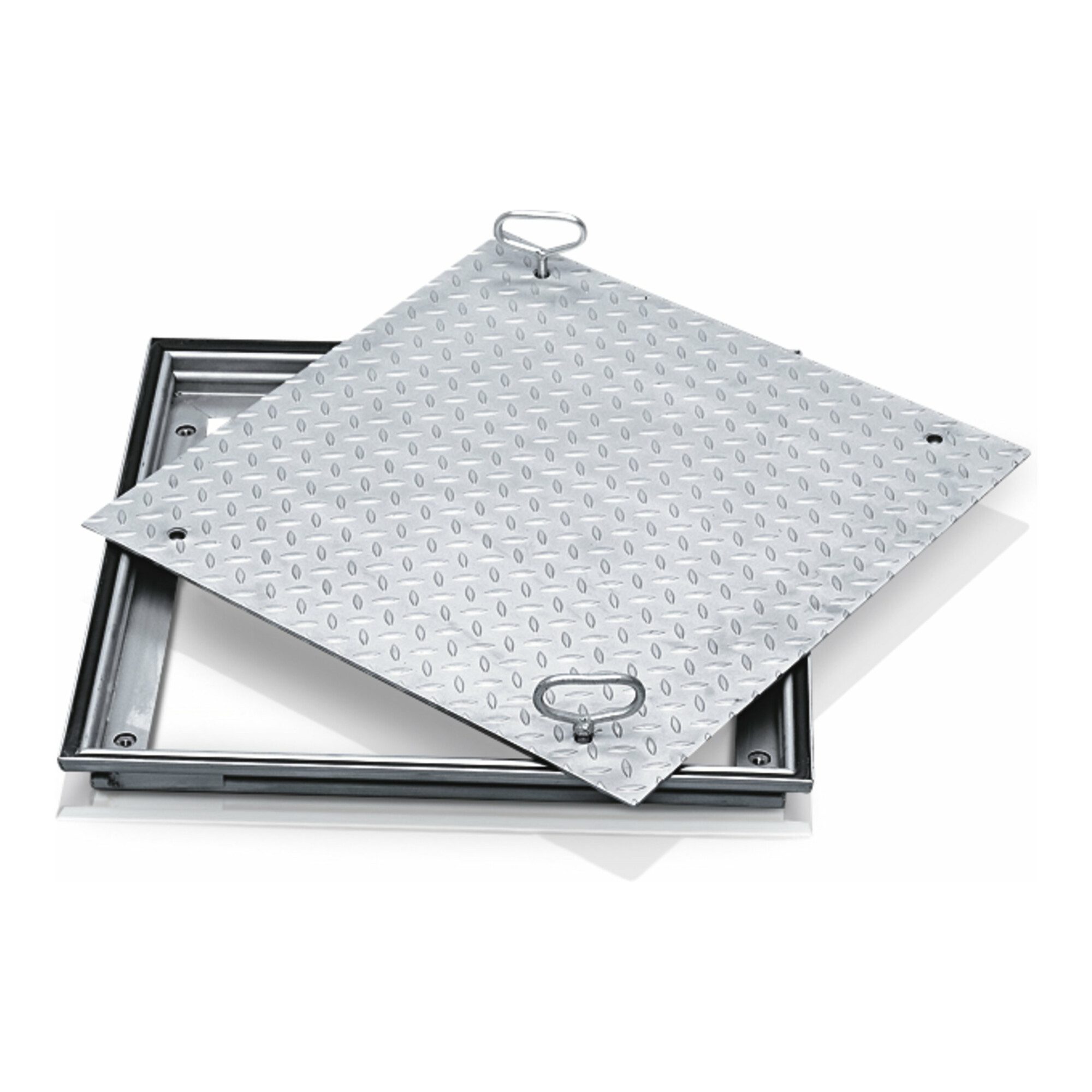 Zarges Anlegeleiter ZARGES Schachtabdeckung Aluminium 1000 x 1000 mm Außenmaß 1.160 x 1.16