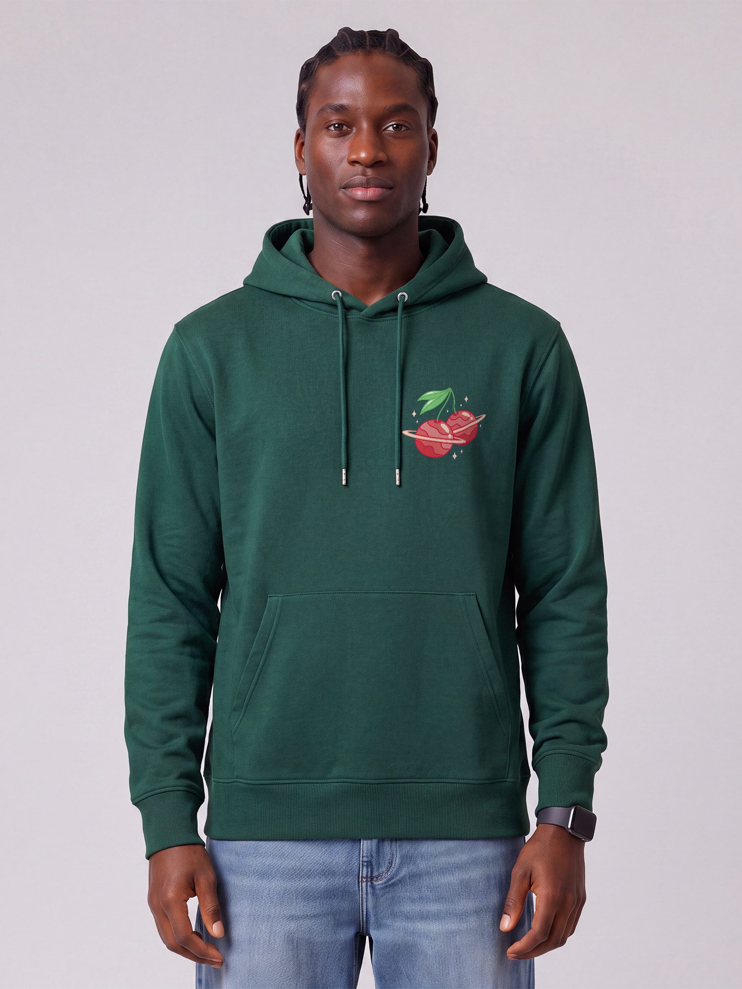 wat? Apparel Hoodie Cherry Planets