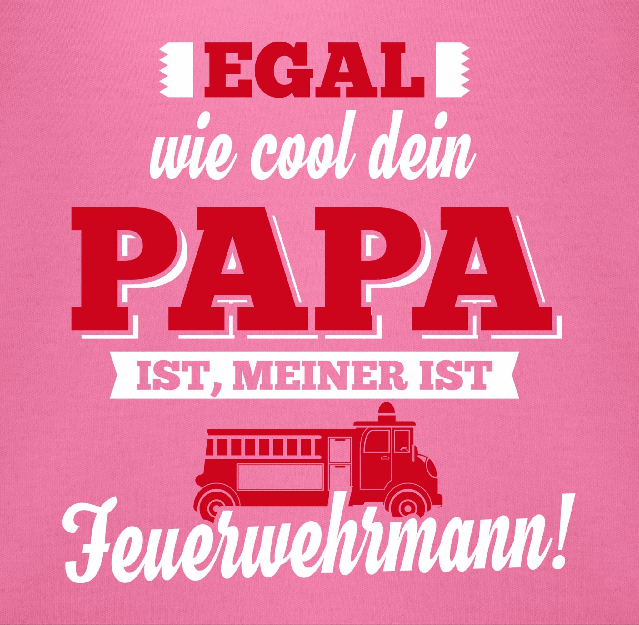 Pink Sweatshirt Feuerwehrmann Sprüche Shirtracer Baby Mein 2 Papa