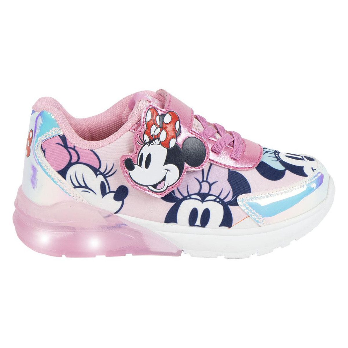 Disney Minnie Mouse Kinder Freizeitschuhe mit Licht sportliche für Schule und Freizeit Sneaker