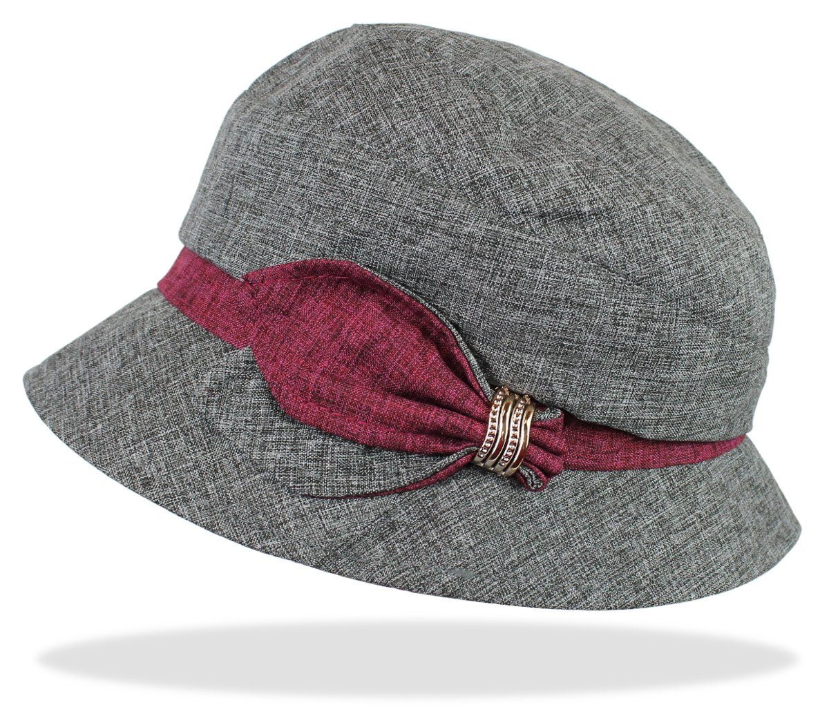 dy_mode Fischerhut Damen Fischerhut Schirmmütze BM102-Grau Hat Bucket Anglerhut weicher Hat Bucket