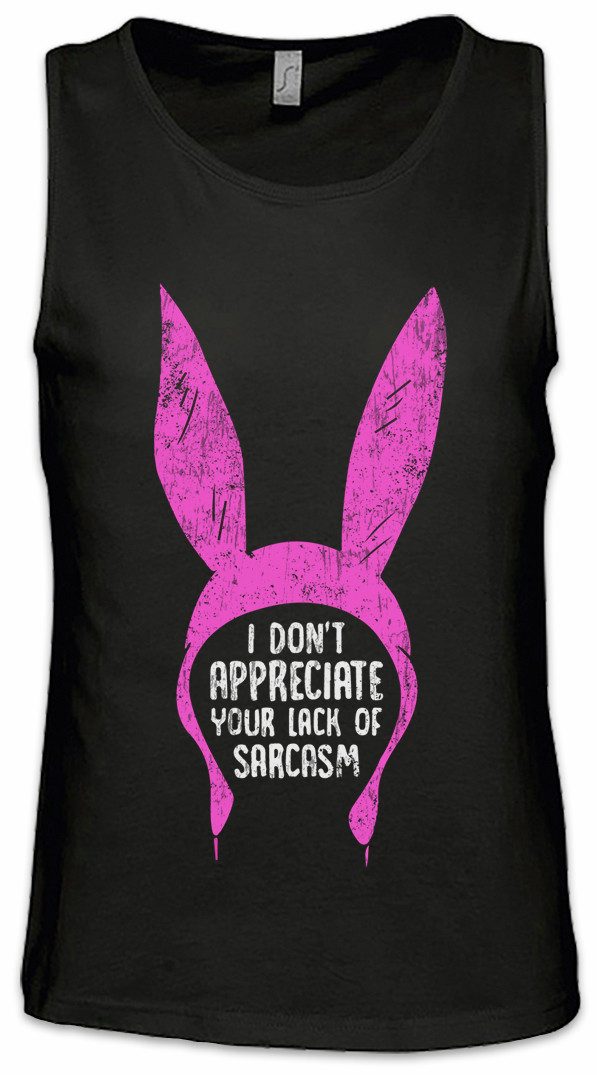 Urban Backwoods Tanktop Lack Of Sarcasm Ärmelloses T-Shirt Bob Linda Tina Ruth Bob's Louise Belcher Burgers Hamburguesa TV