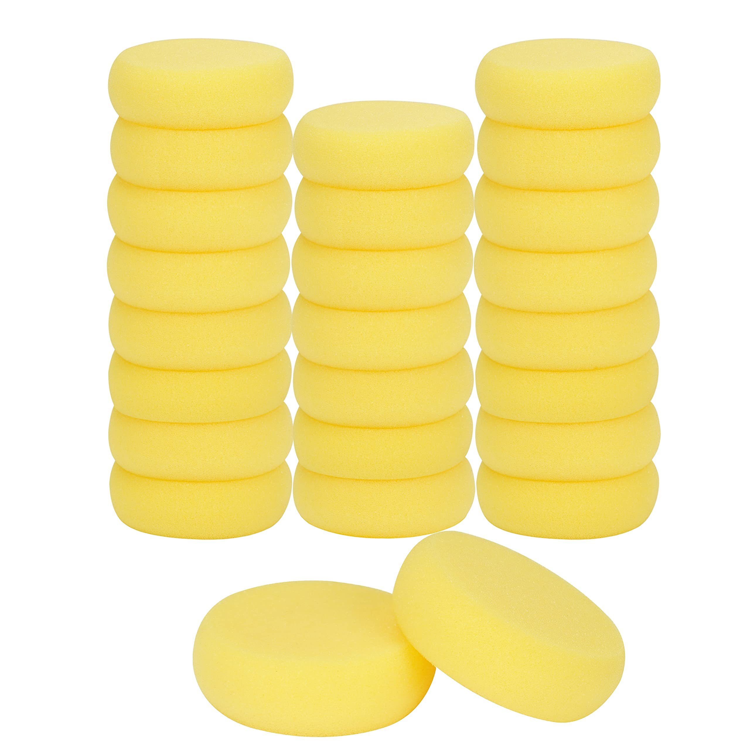 Weiche (7,3 Pinsel 25er Gelbe Set (7,3 cm) Gelber Packung Schwamm Belle Vous cm), Weicher Schwämme 25er