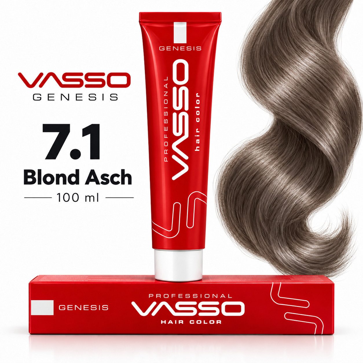 VASSO Haarfarbe VASSO Genesis professionelle Haarfarbe mit Keratin 100 ml 70 Farben