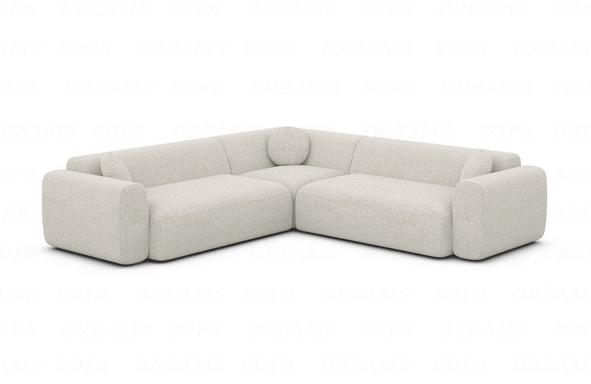 Sofa Dreams Ecksofa Stoff Sofa Eckcouch Polster Ecksofa Cortegada L Form Stoff, Lounge-Sofa