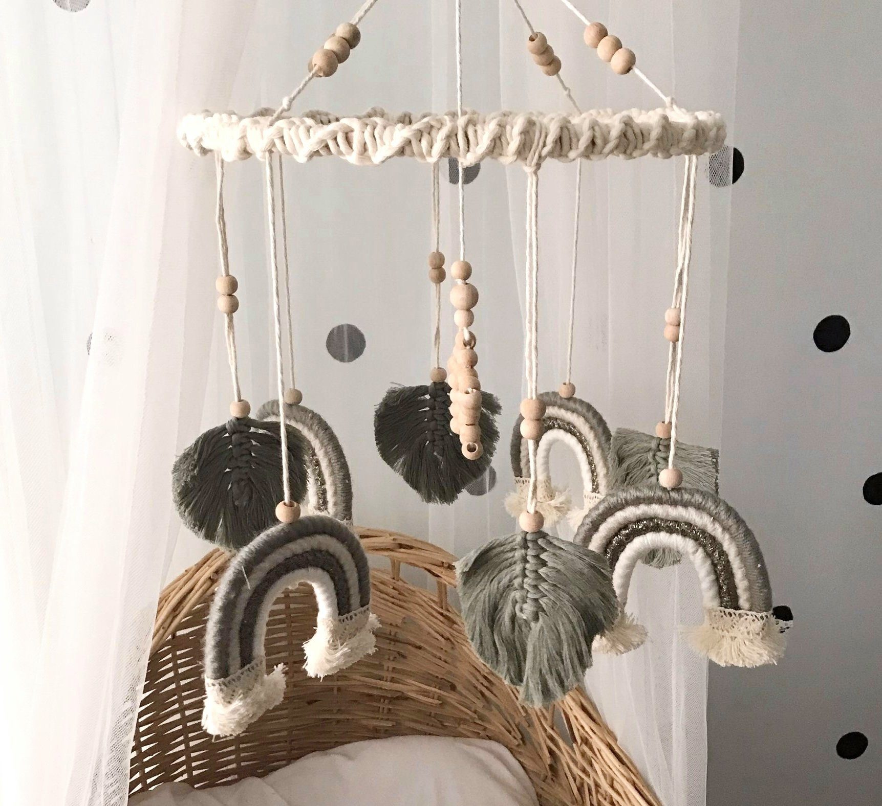 Baby Fancyroom Hängedekoration Makramee Babymobile Mobile günstig online kaufen