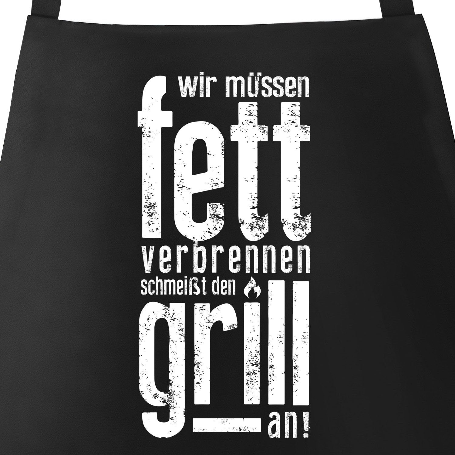 MoonWorks Grillschürze Grill-Schürze mit Spruch Wir günstig online kaufen