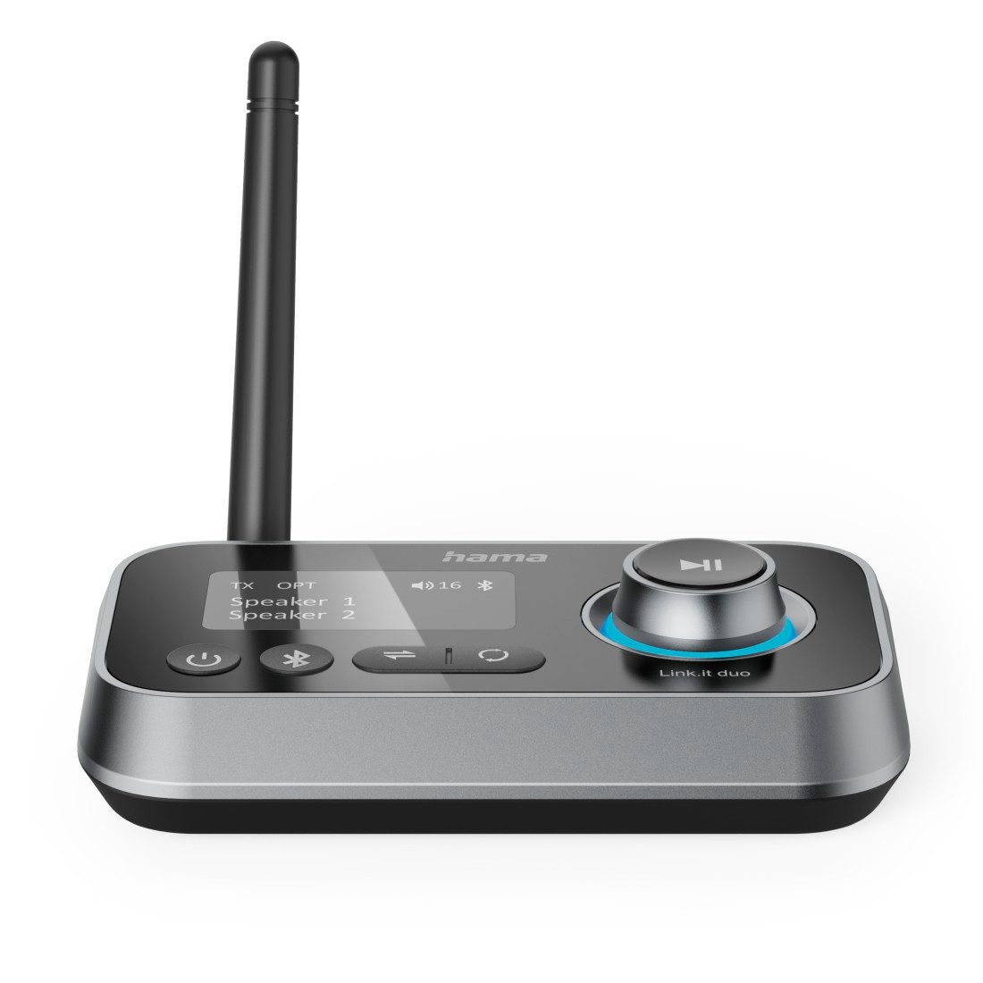 Hama Bluetooth-Adapter Audio (Sender und Empfänger, für HiFi, TV, Beamer) Bluetooth-Adapter zu 3,5-mm-Klinke, USB Typ C