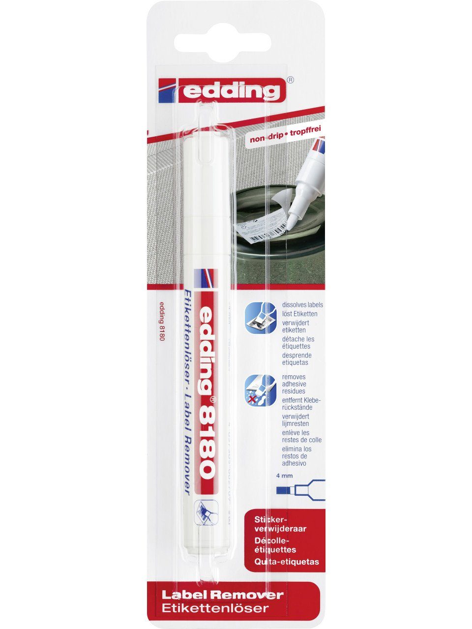 edding Universal-Verdünner Edding 8180 Etikettenlösemarker transparant