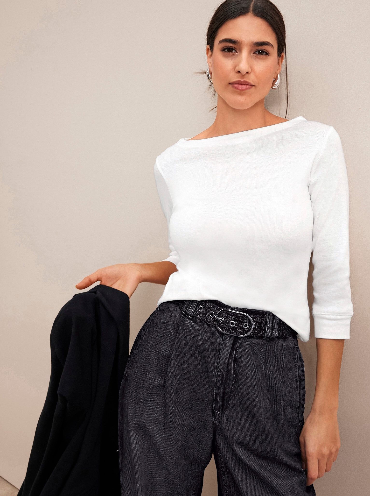 T-Shirt Baumwoll-Shirt 3/4-Arm