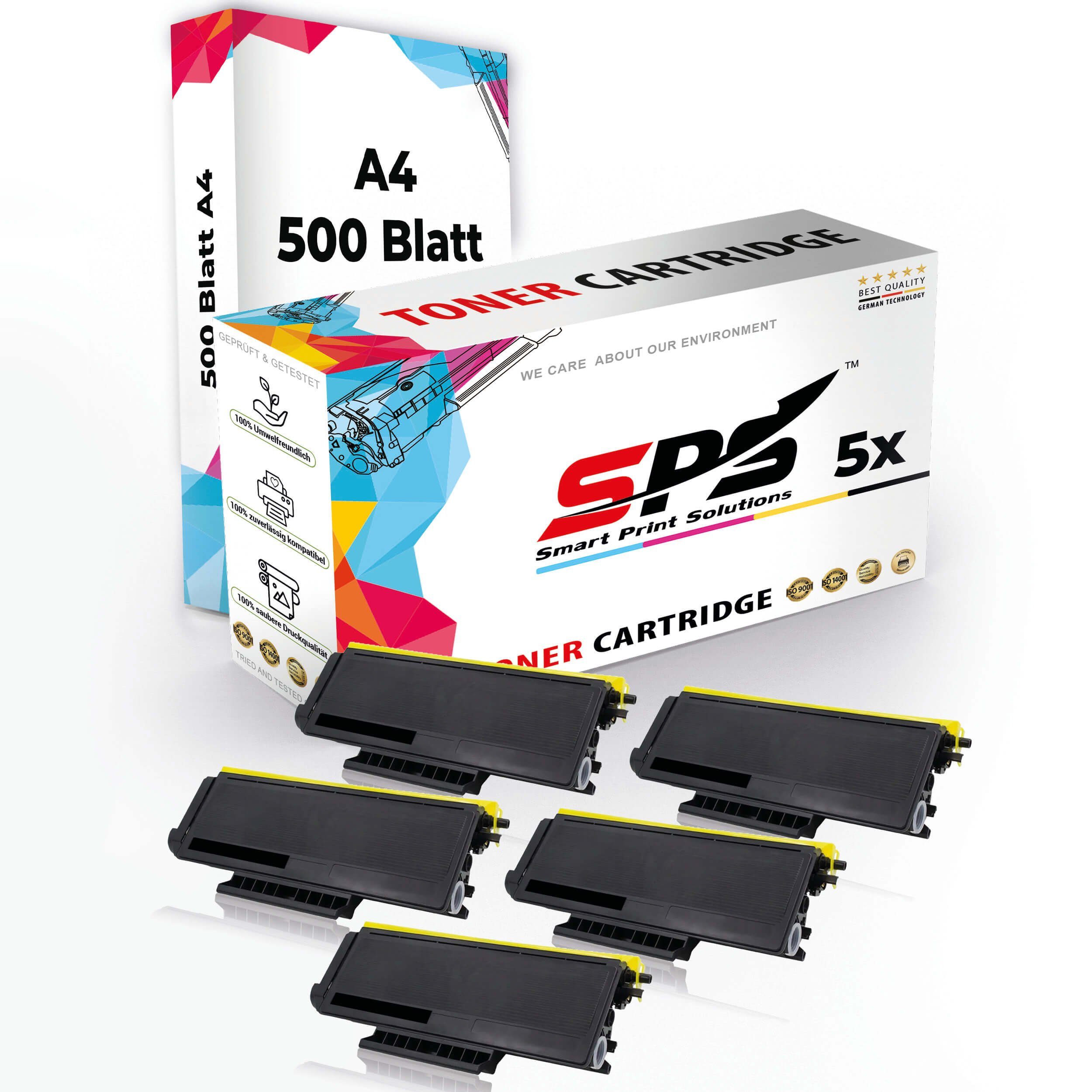 SPS Tonerkartusche Druckerpapier A4 + 5x Multipack Set Kompatibel für Brother HL-5370 DW, (5er Pack)
