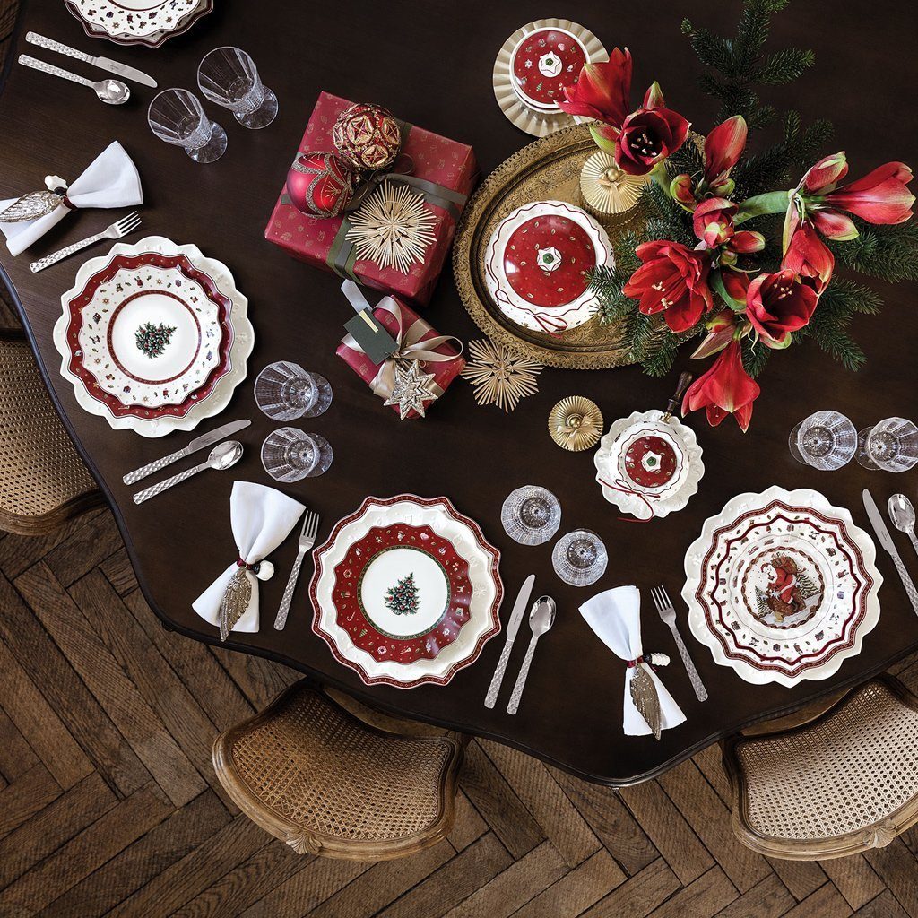 Villeroy & Boch Geschirr-Set Toy's Delight Teller-Set 12-teilig (12-tlg), 4 Personen, Porzellan, Premium Porcelain, 12 Stck, Handw., mikrow.sicher