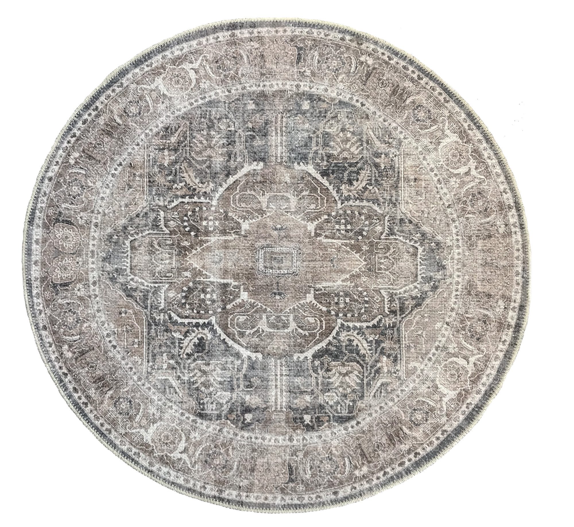the carpet Teppich Zen round, rund, günstig online kaufen