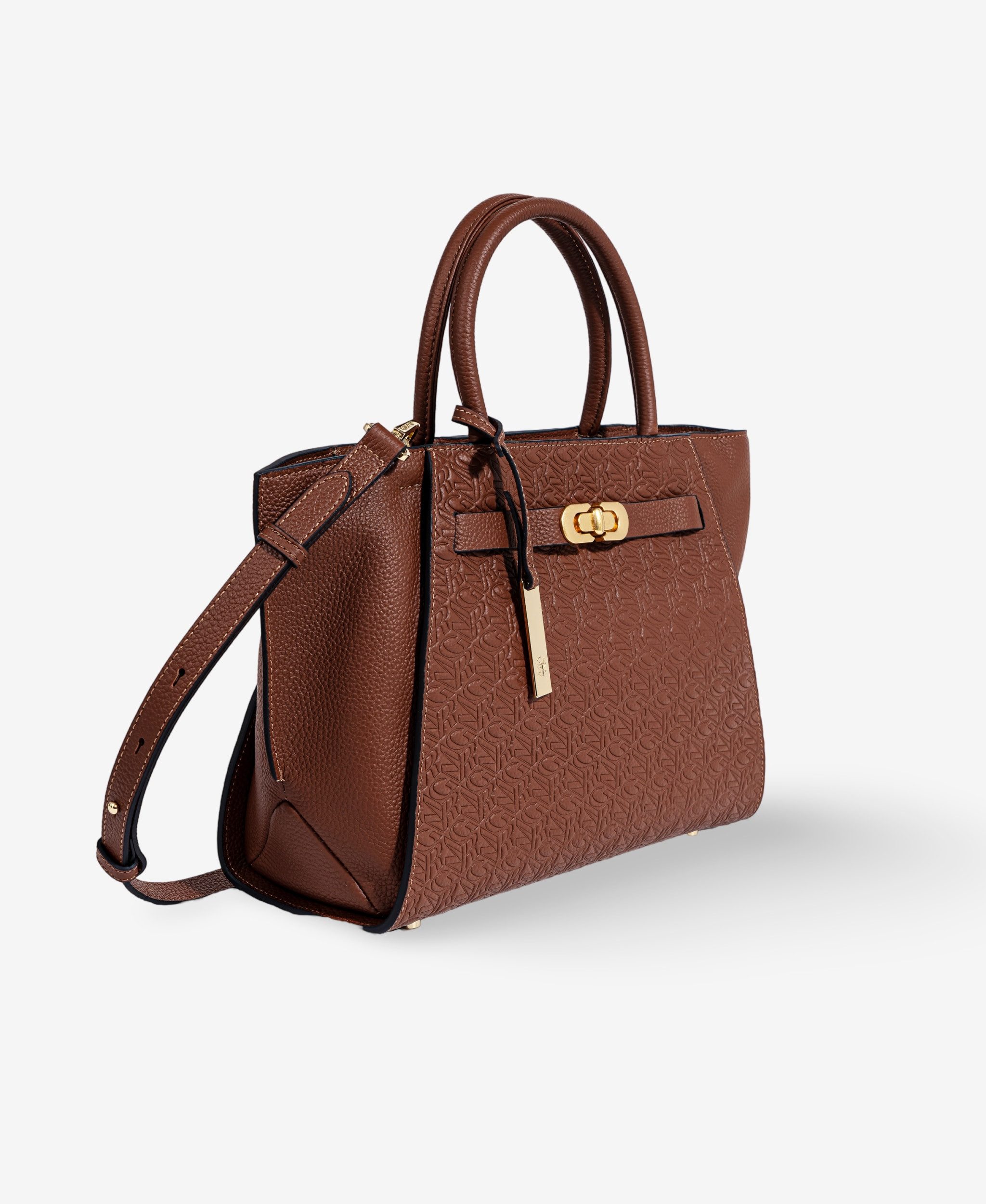 GLAMIRA Handtasche Lysandra Brauner Shopper (1-tlg), echt Leder, mit geräumigem Hauptfach