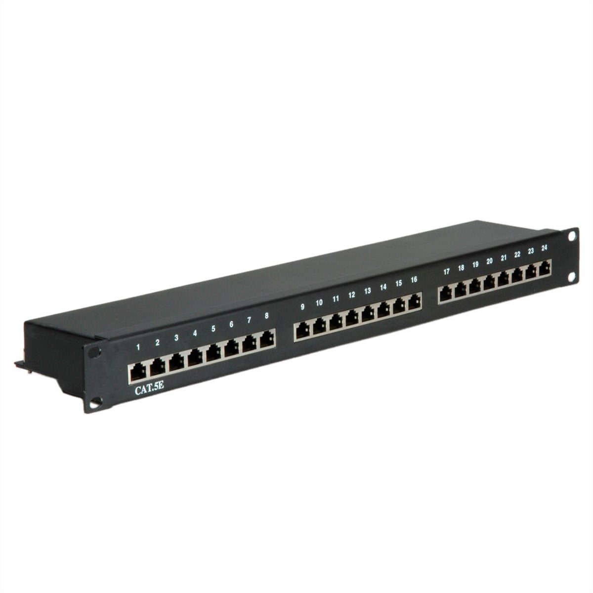 Kat.5e (Class D) 19"-Patchpanel, 24P, geschirmt Netzwerk-Panel
