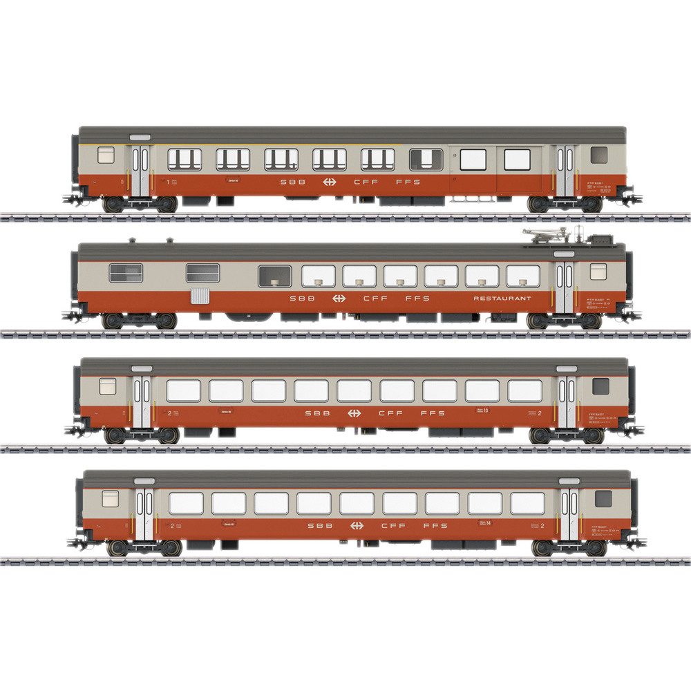 Märklin Personenwagen Märklin 42190 H0 4er-Set Personenwagen Swiss Express der SBB