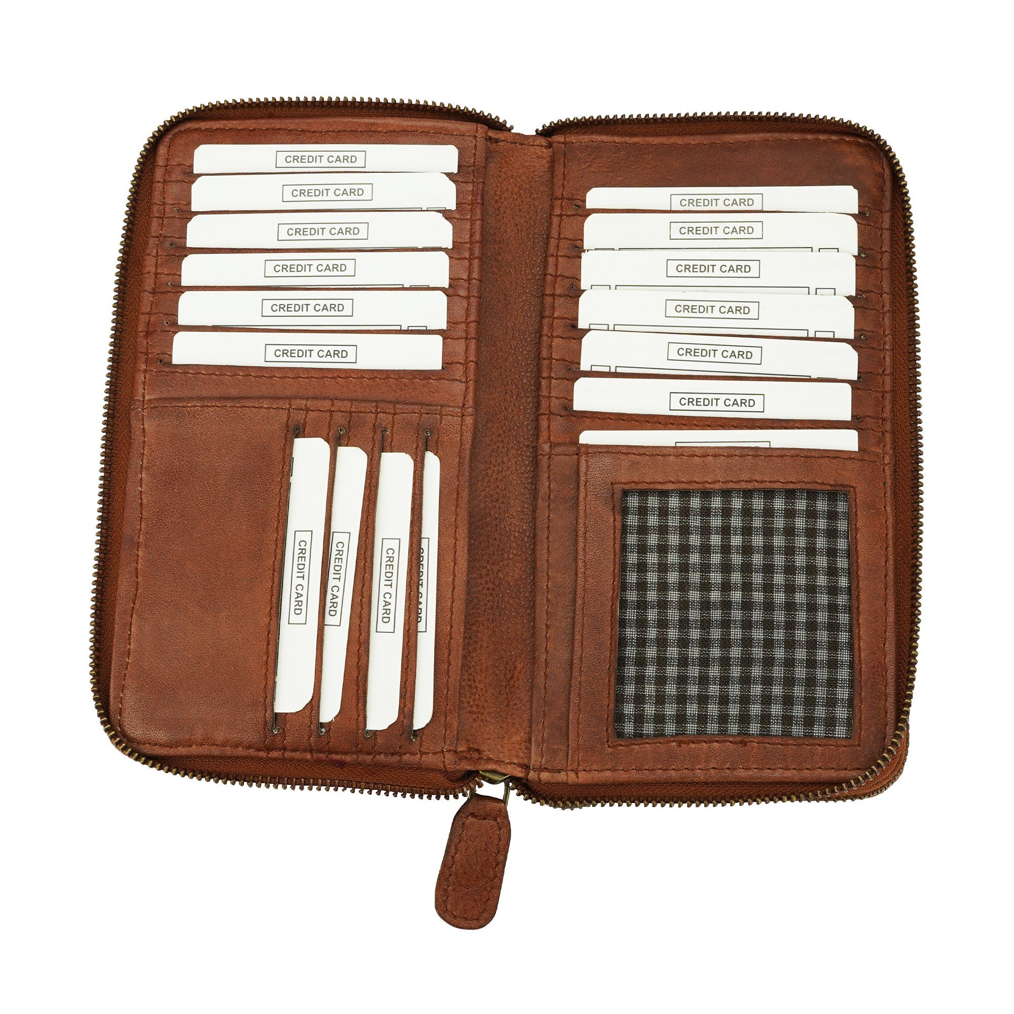 Manza Geldbörse Portemonnaie Damen Geldbörse Portmonee Echt Leder Börse Geldbeute, Groß, Hochwertig, Vintage, Viel Platz, Einzigartig
