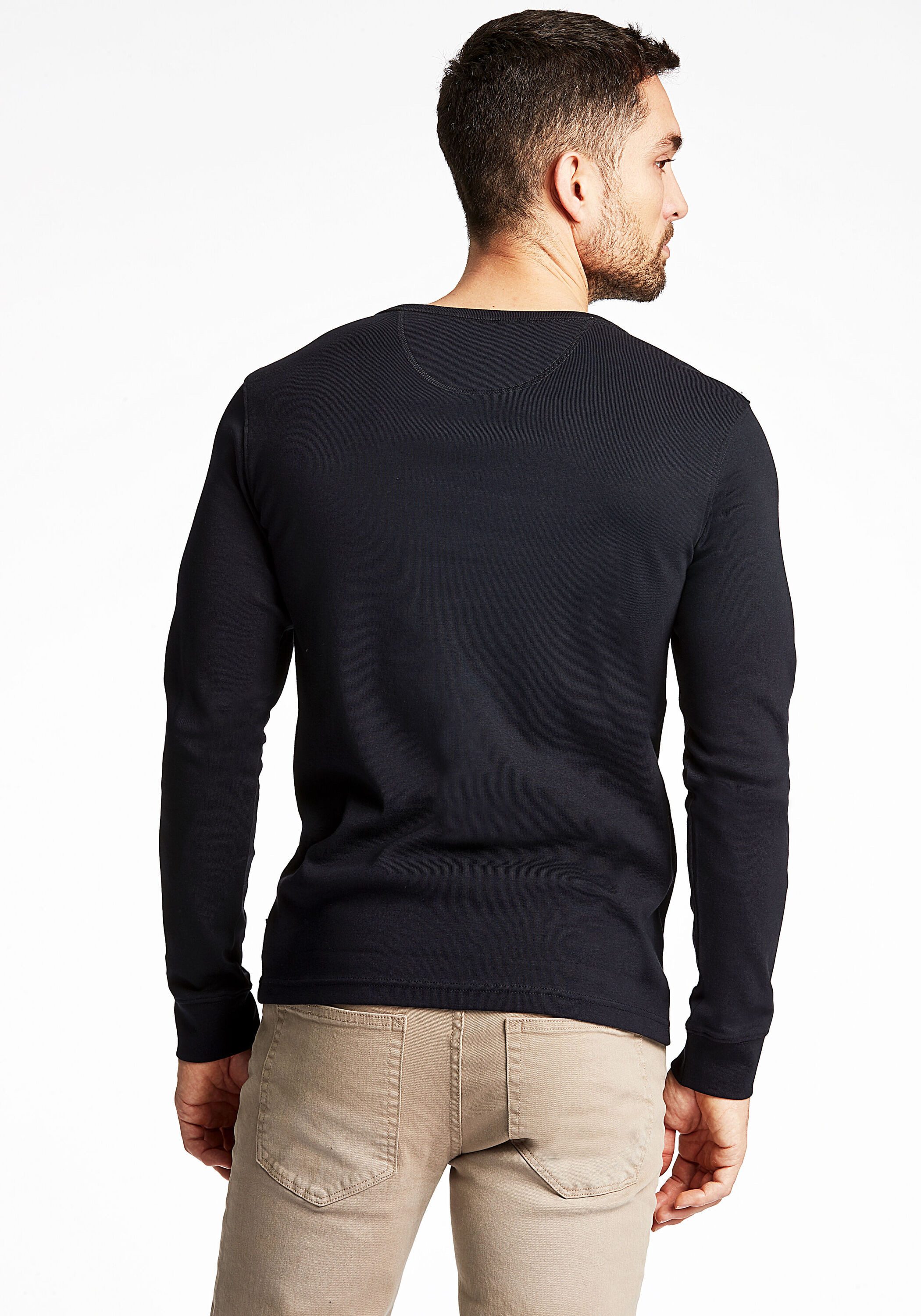 LINDBERGH Henleyshirt Henley Shirt Slim Fit günstig online kaufen