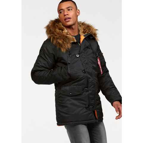 Alpha Industries Parka N3B VF 59 mit abnehmbarem Kunstfellkragen