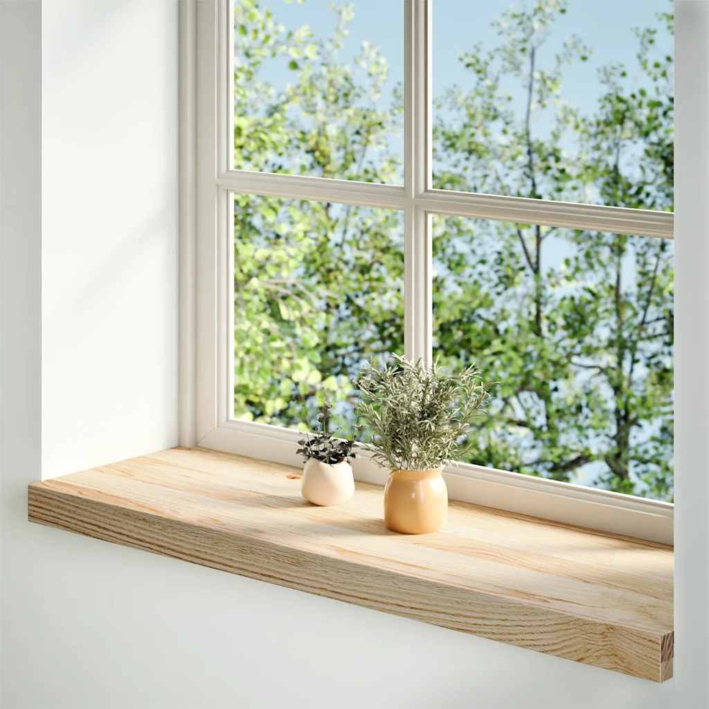 Thumbnail - vidaXL Fensterbank, Fensterbänke 2 Stk. Unbehandelt 70x30x2 cm Massivholz Eiche
