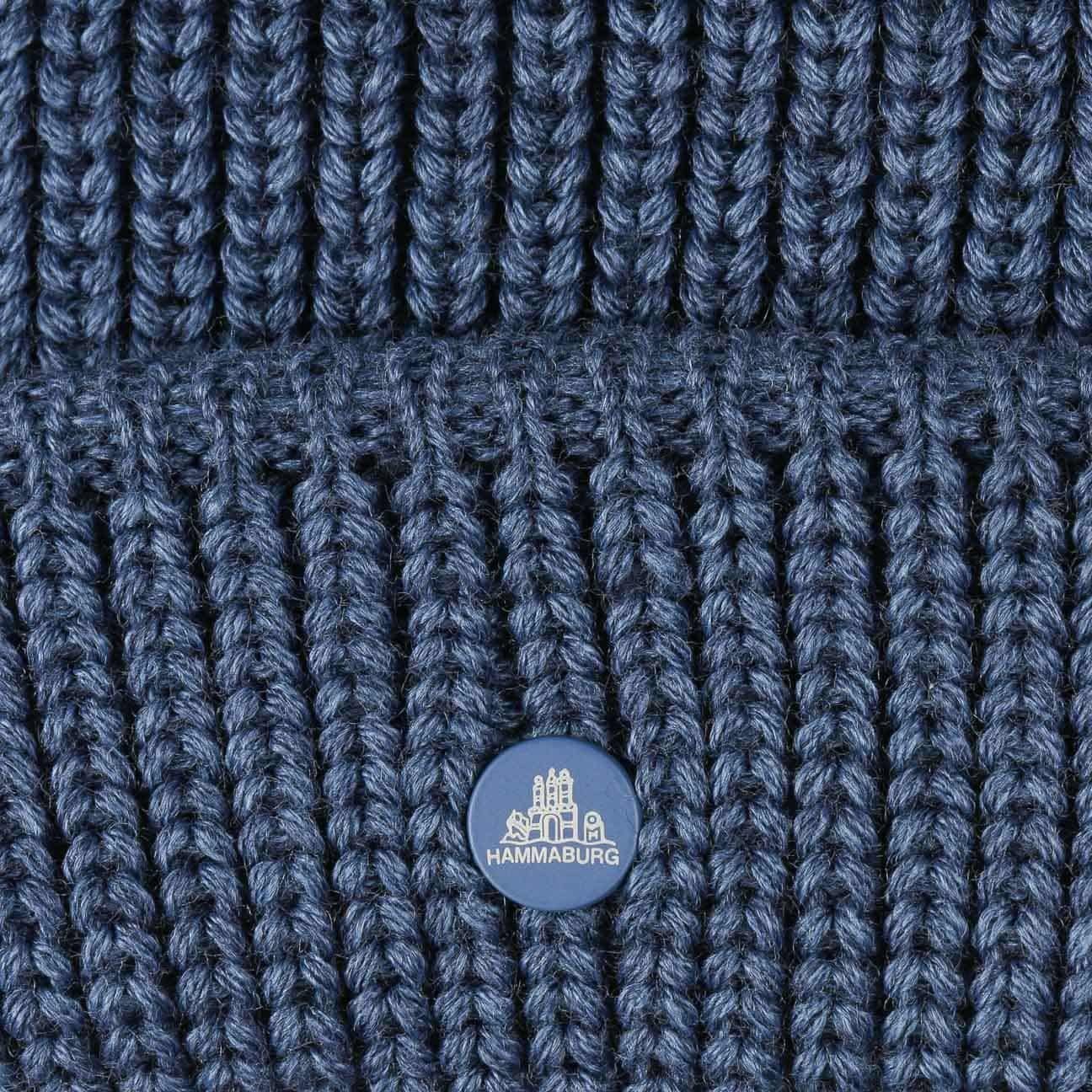 Schiebermütze mit (1-St) Mütze Hammaburg Italy Umschlag, Made in blau