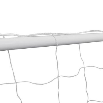 vidaXL Fußballtor Fußballtor mit Netz 18261122 cm Stahl Weiß