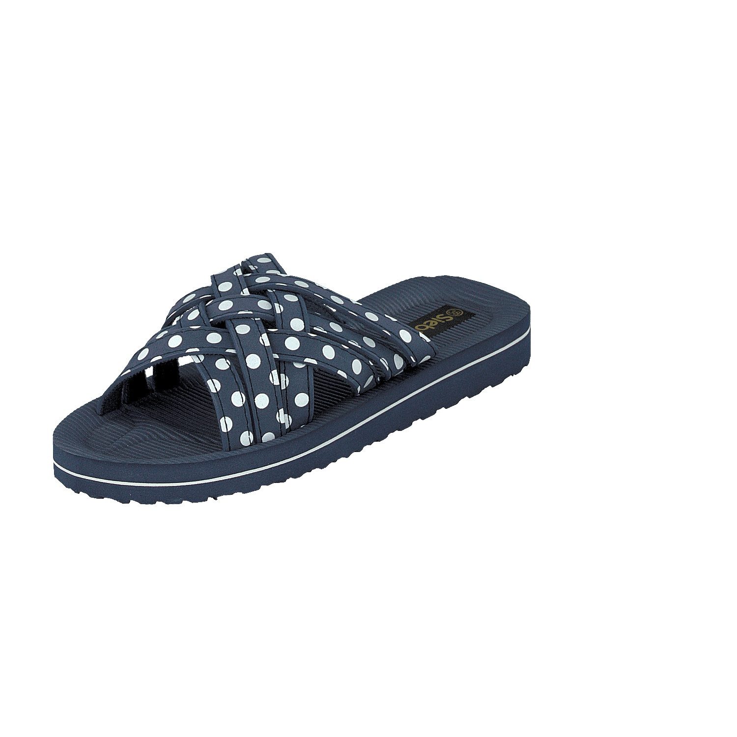 Siebi`s Siebi's BEACH WHITE DOTS Badeschuhe Pantoletten und Freizeitschuhe Dam Badeschuh