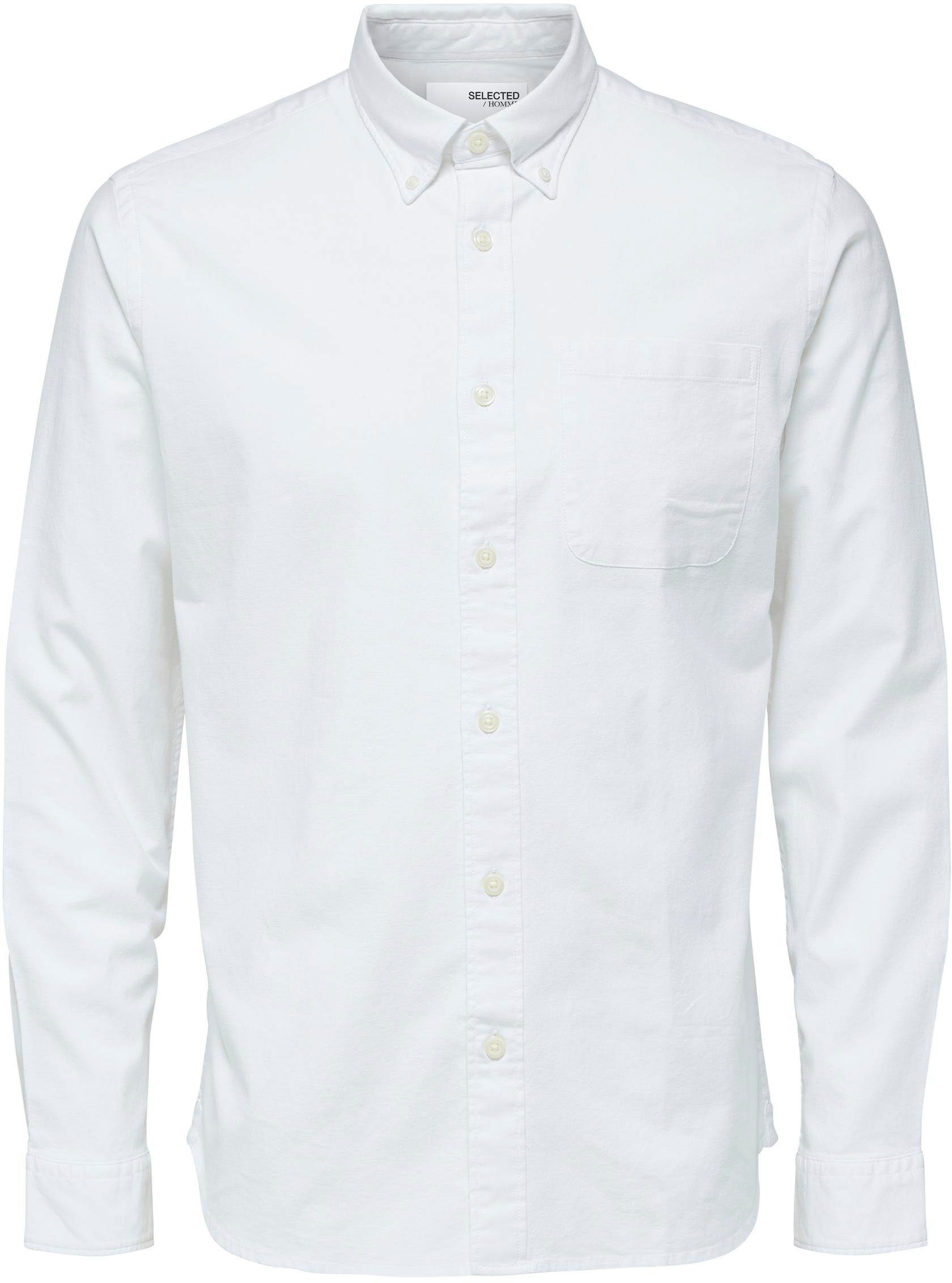 Selected Langarmhemd SLHREGRICK-OX SHIRT LS NOOS Baumwolle, regular fit – Bild 5 von 5