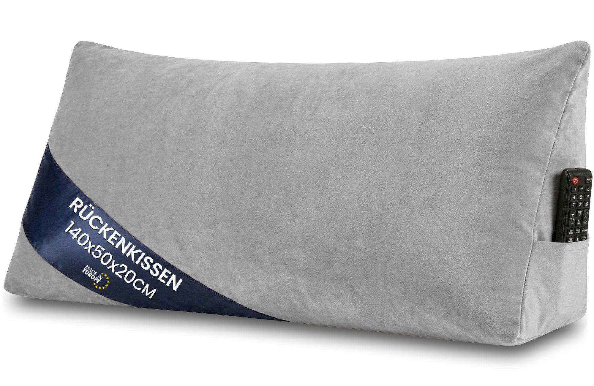 Amazinggirl Rückenkissen Keilkissen Cord Kissen 70x40 cm - Lesekissen für Bett Sofa und Couch von Amazinggirl