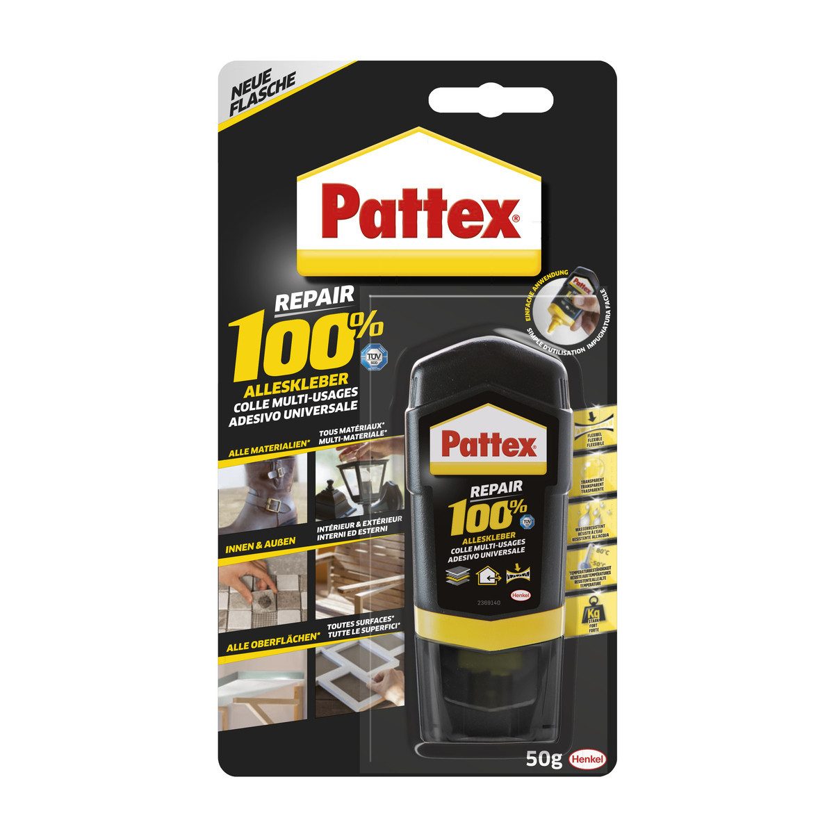 Pattex Klebstoff Pattex Alleskleber 100 % Repair transparent 50 g