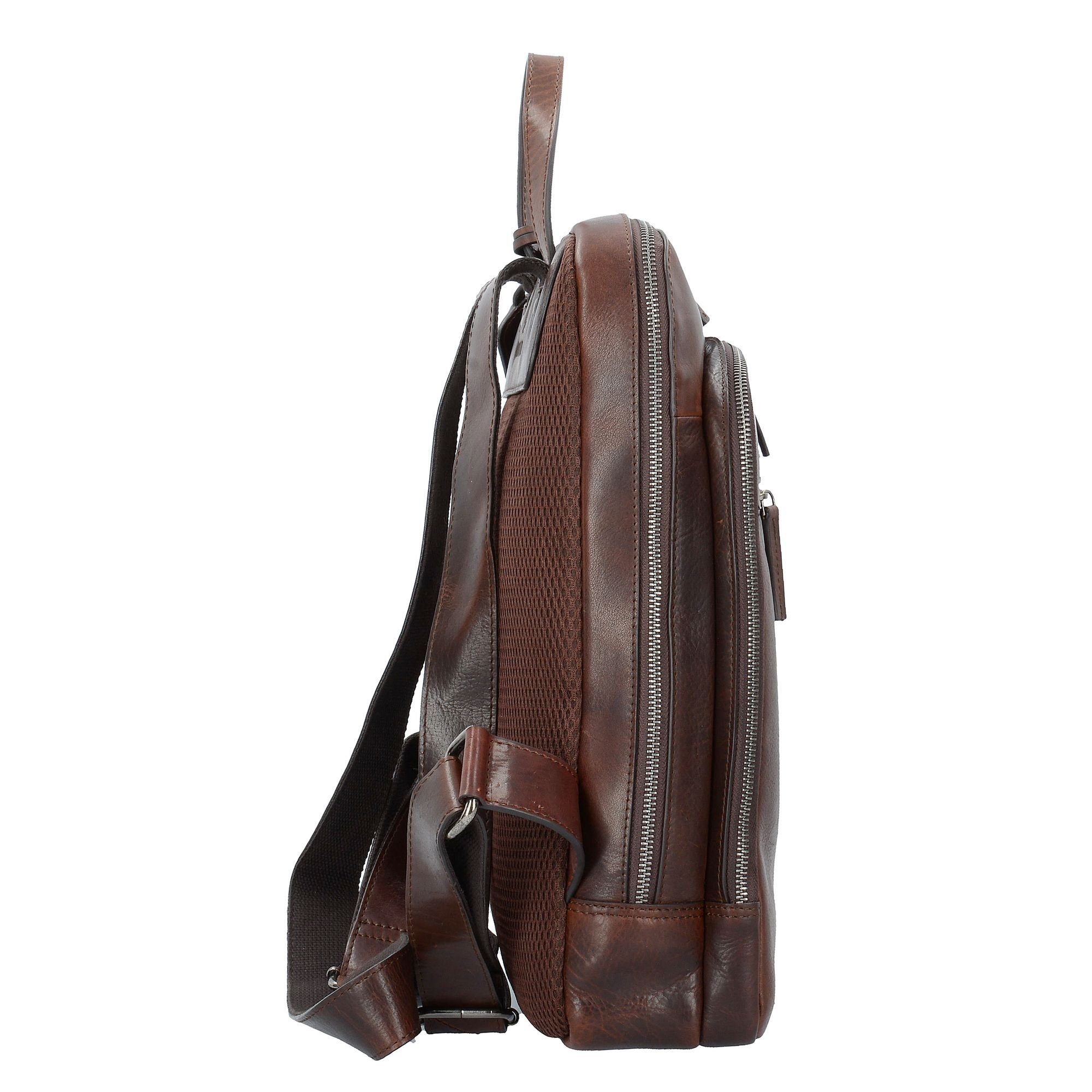 Leonhard Heyden Laptoprucksack Roma, Leder