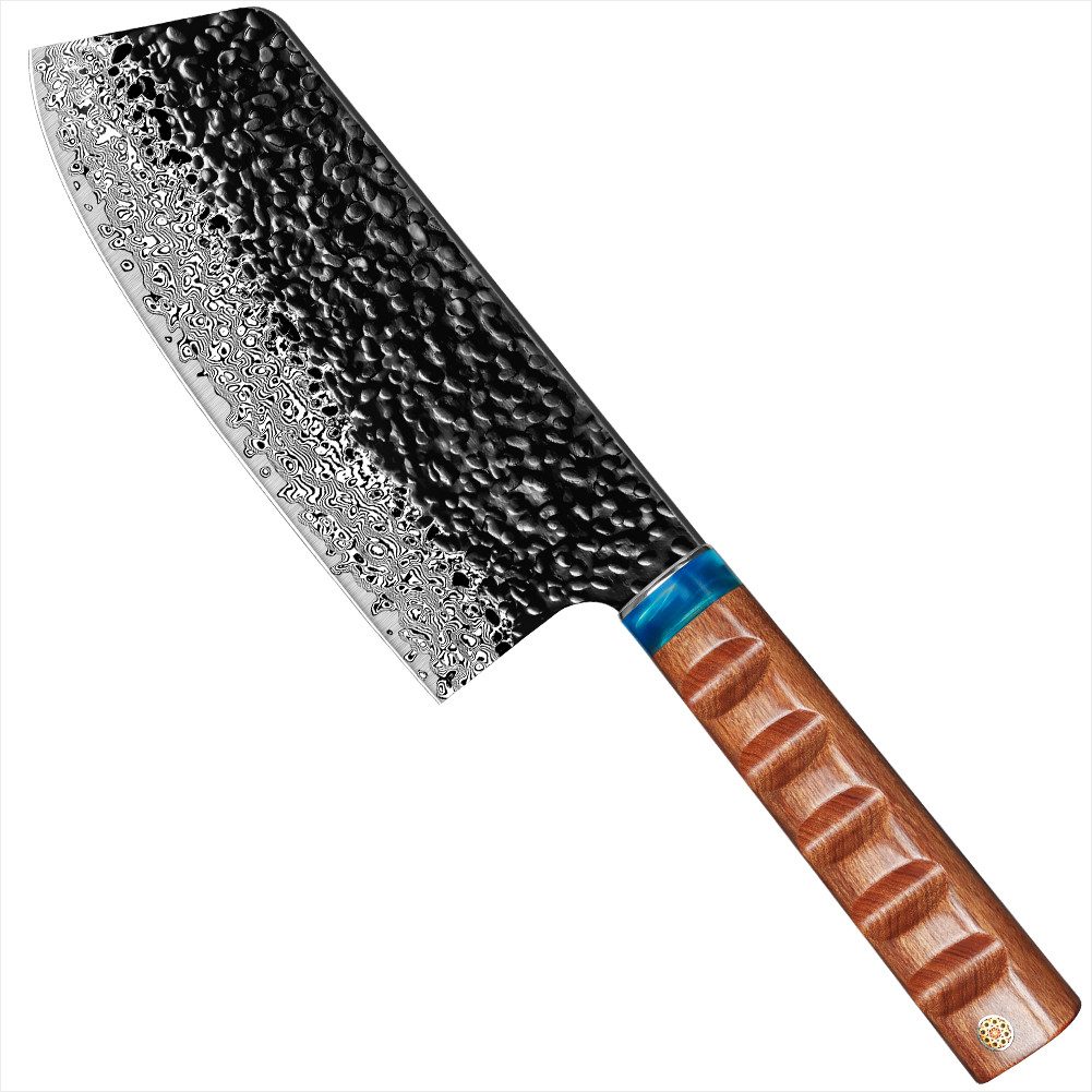 KingLux Hackmesser Damast Мясные ножи Hackmesser Damaststahl Mehrzweck Küchenmesser