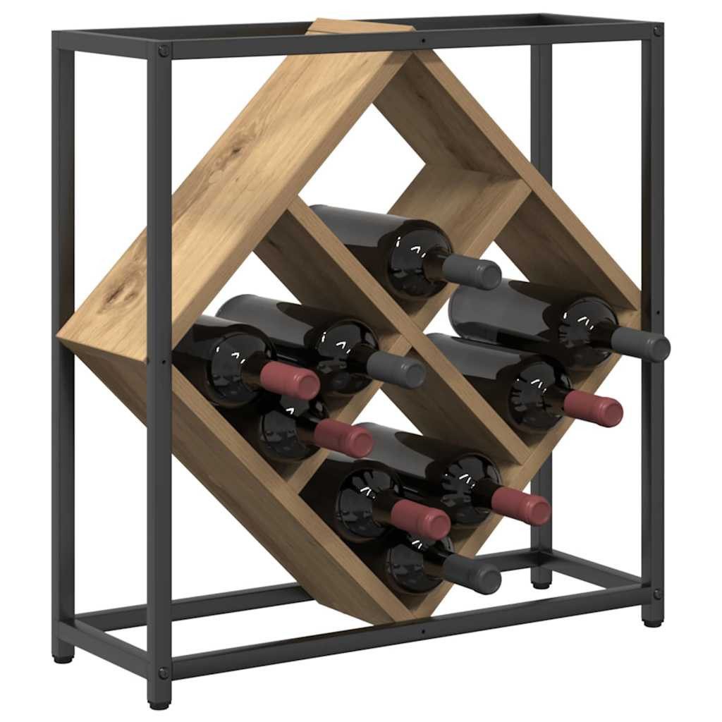 vidaXL Weinregal Weinregal Eiche handwerklich 51 günstig online kaufen