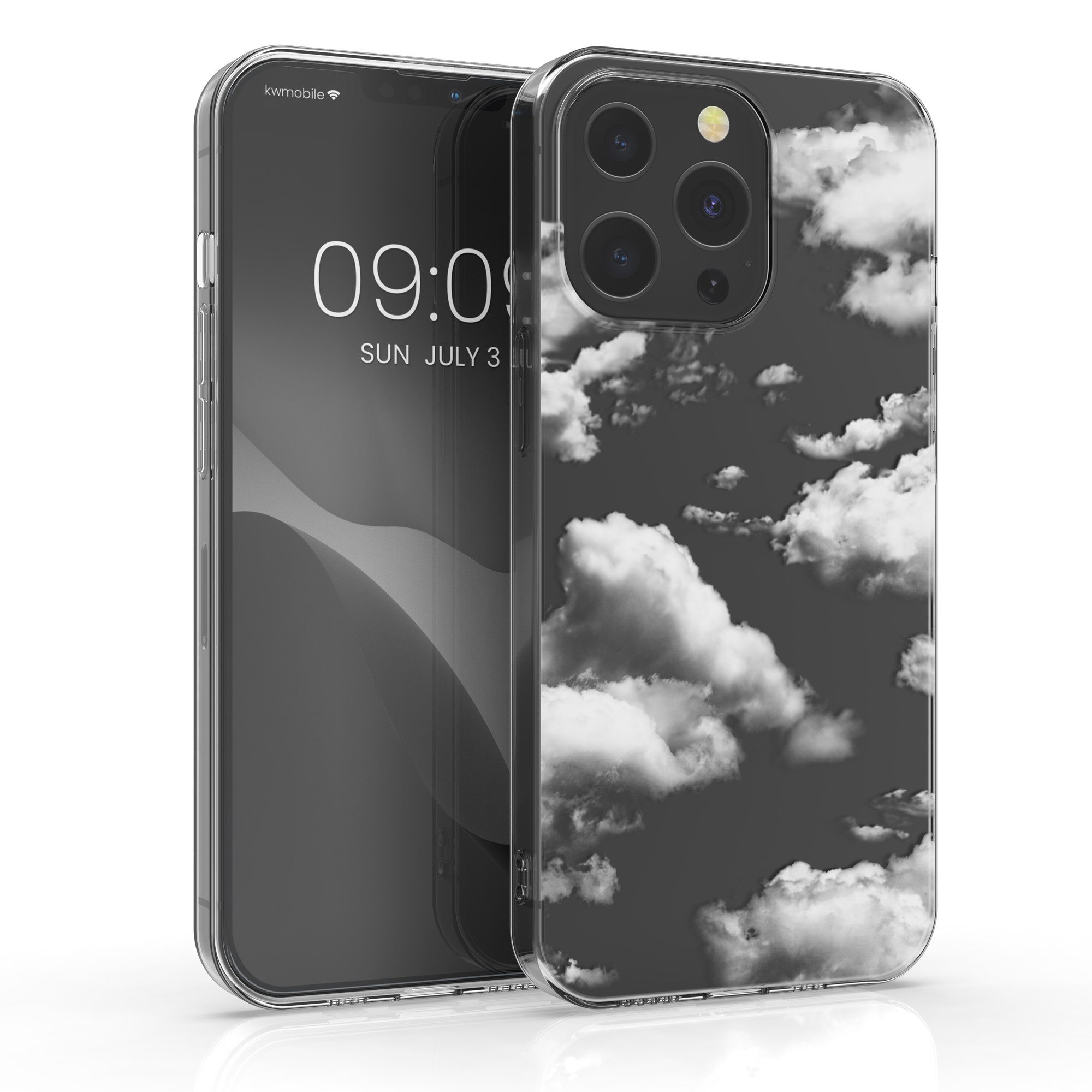 kwmobile Handyhülle Case für Apple iPhone 13 Pro, Hülle Silikon transparent - Silikonhülle