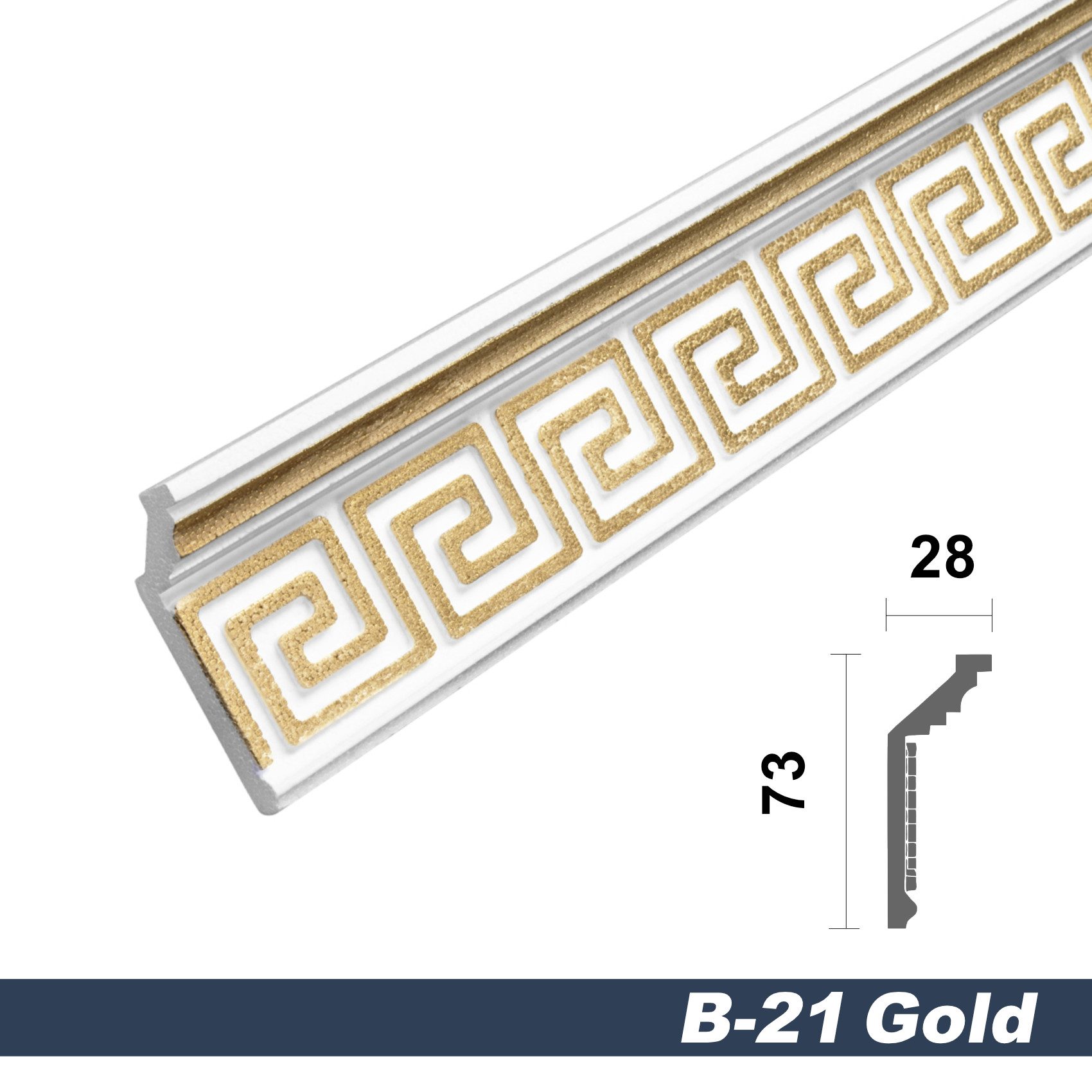 marbet design Stuckleiste B-21 gold, 20 günstig online kaufen