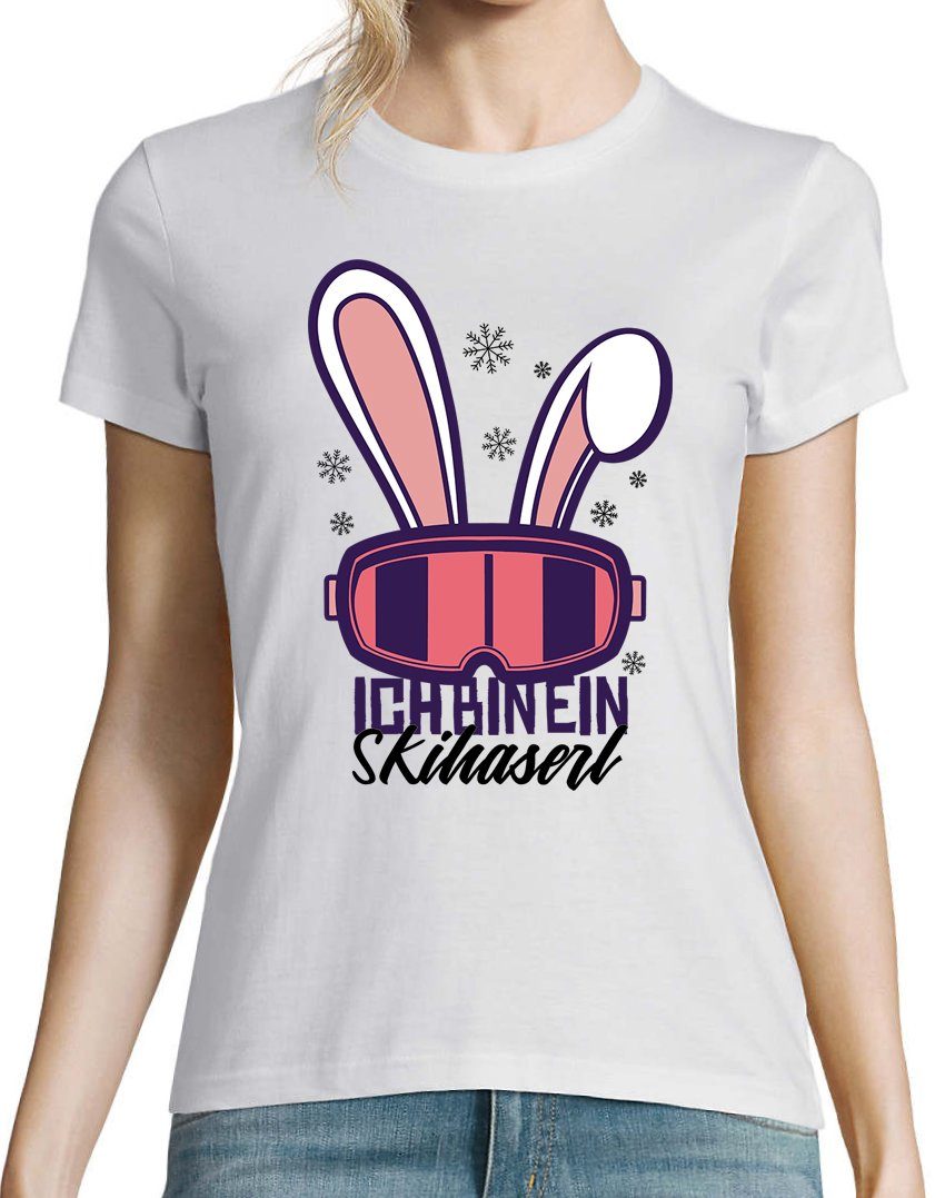 Youth Designz T-Shirt Ich Bin Ein Ski Haserl Damen Shirt mit trendigem Fron günstig online kaufen