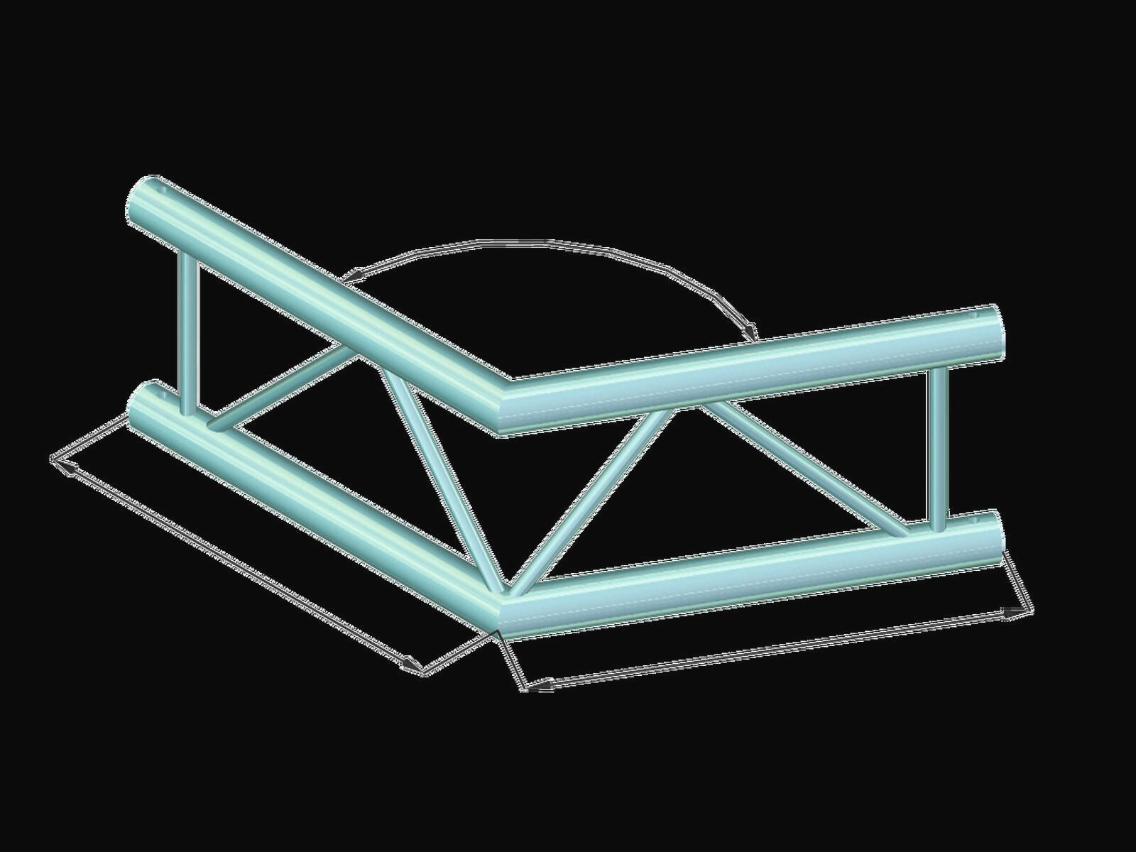 Thumbnail - Alutruss Rahmentraverse ALUTRUSS BILOCK BQ2-PAC22V 2-Weg Ecke 120°