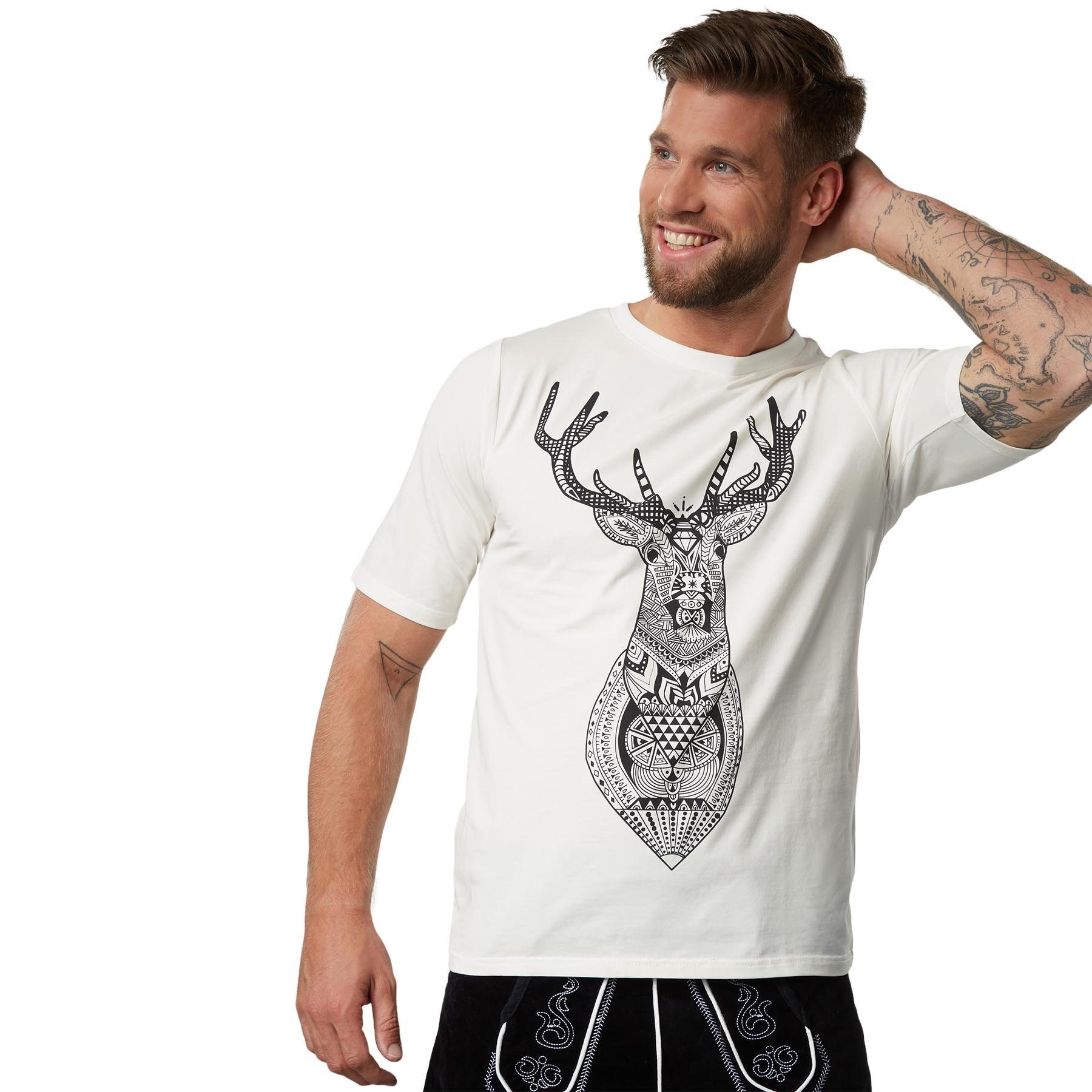 T-Shirt Rundhals T-Shirt Platzhirsch dressforfun